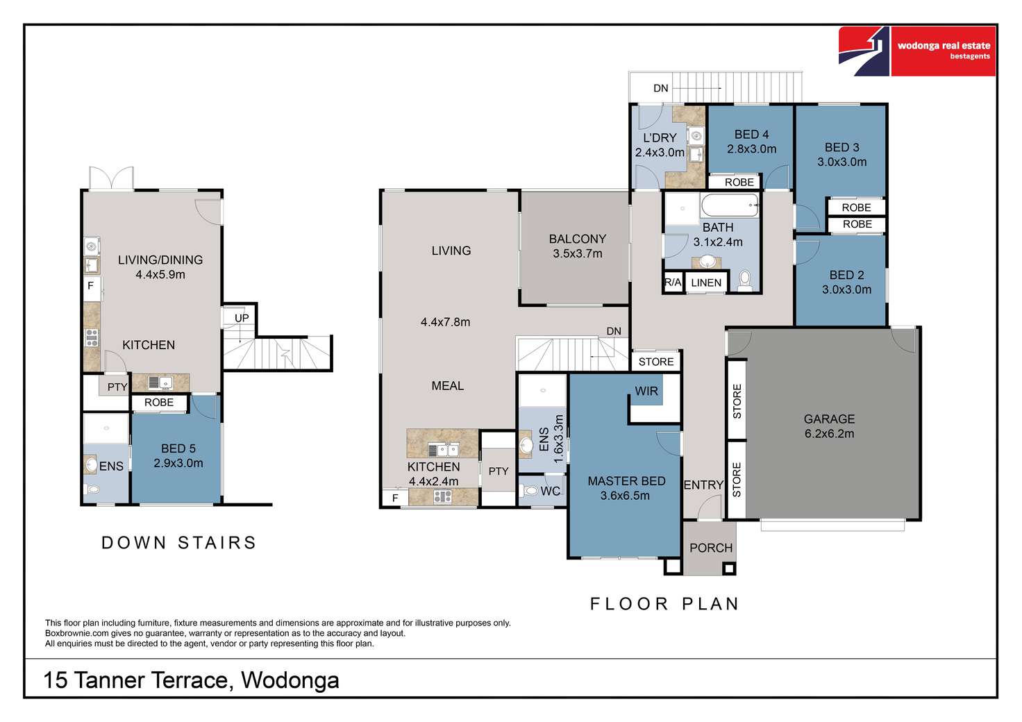 Floorplan of Homely house listing, 15 Tanner Terrace, Wodonga VIC 3690