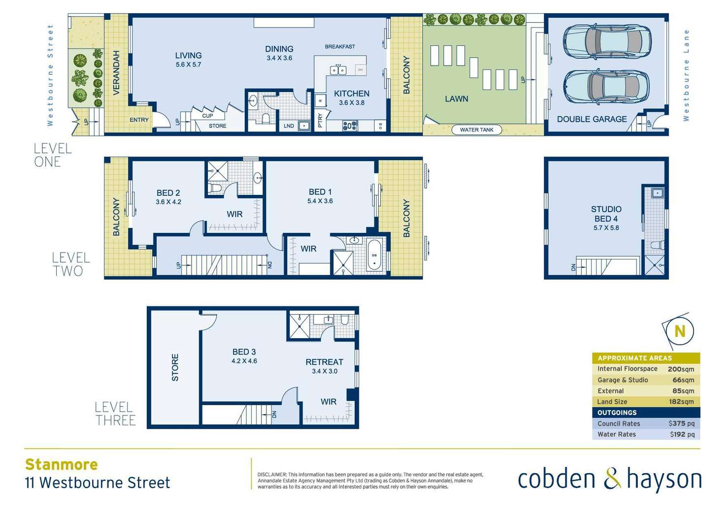 Floorplan of Homely house listing, 11 Westbourne Street, Stanmore NSW 2048