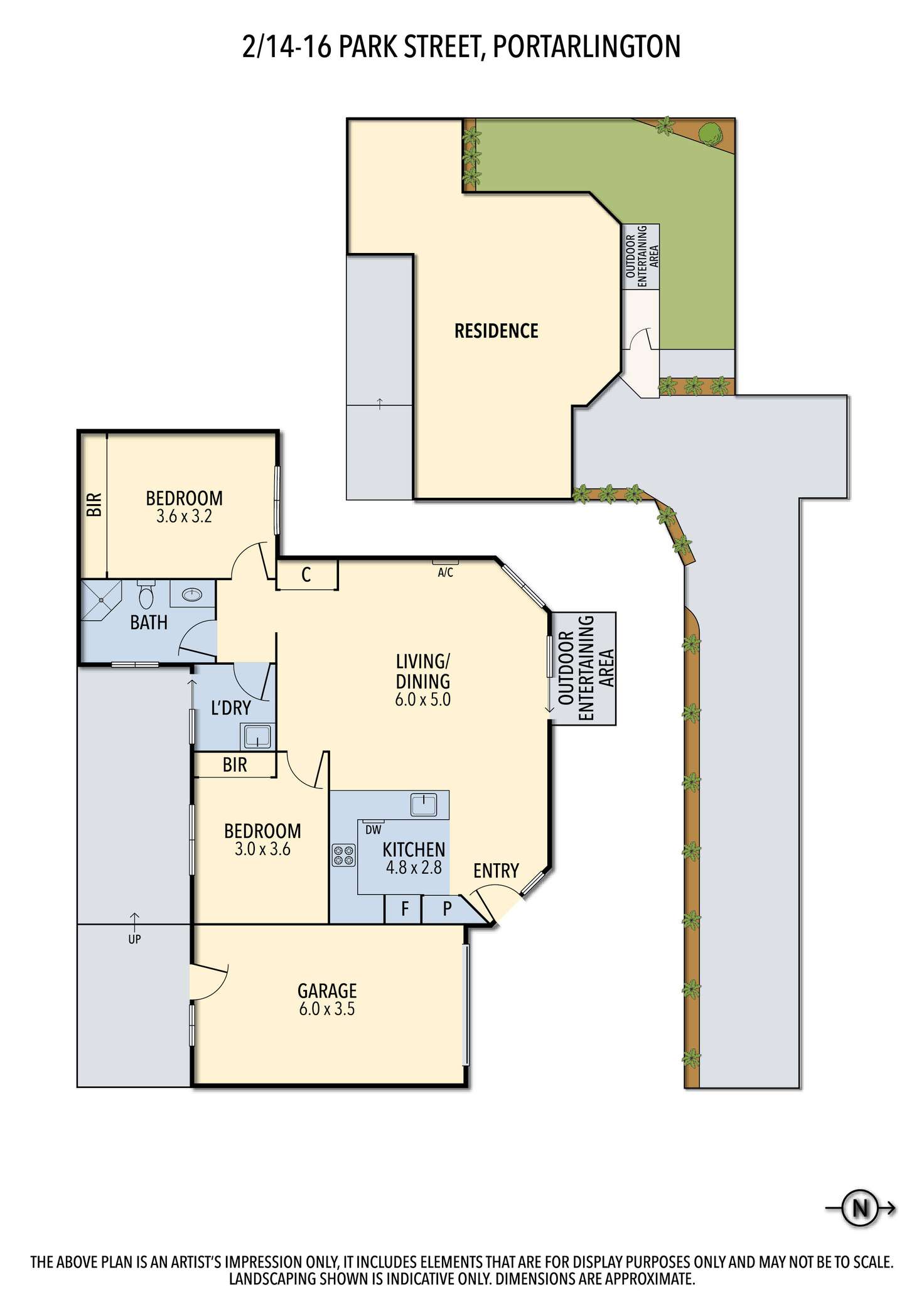 Floorplan of Homely unit listing, 2/14-16 Park Street, Portarlington VIC 3223