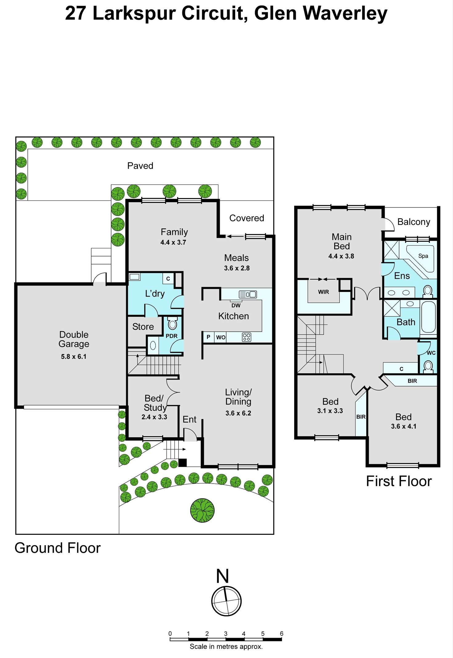 Floorplan of Homely house listing, 27 Larkspur Circuit, Glen Waverley VIC 3150