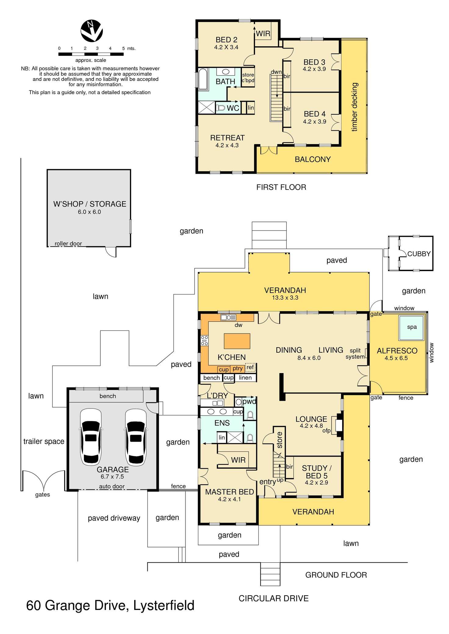 Floorplan of Homely house listing, 60 Grange Drive, Lysterfield VIC 3156