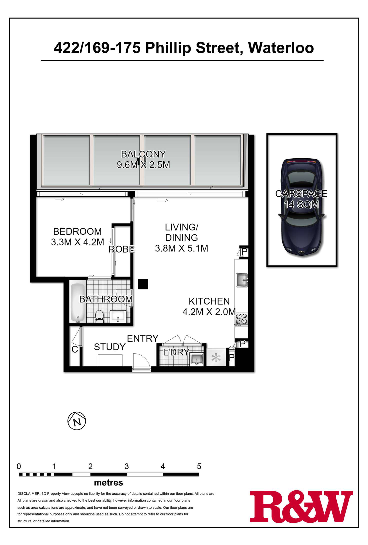 Floorplan of Homely apartment listing, 422/169-175 Phillip Street, Waterloo NSW 2017