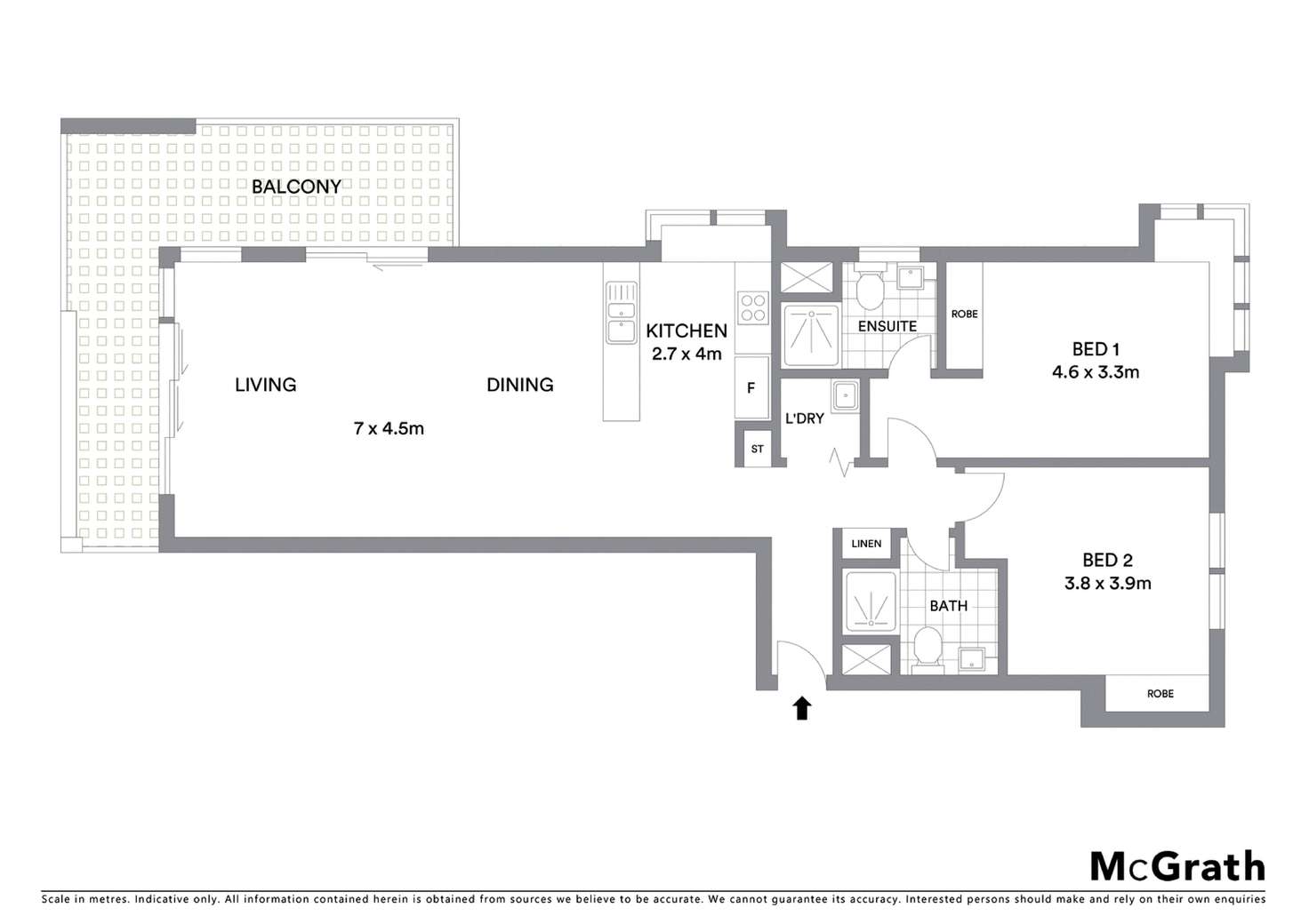 Floorplan of Homely apartment listing, 4/64 Lowanna Street, Braddon ACT 2612