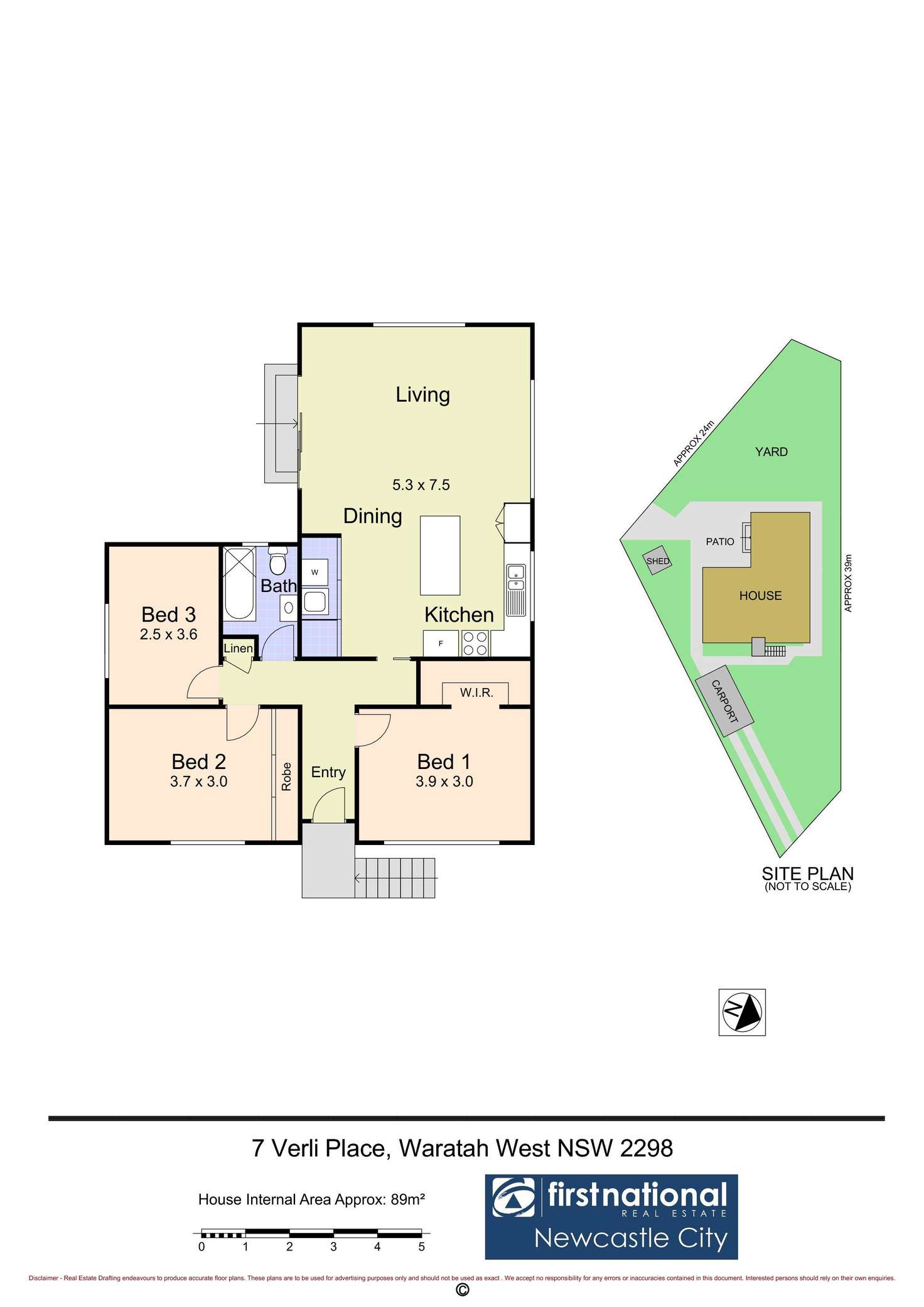 Floorplan of Homely house listing, 7 Verli Place, Waratah West NSW 2298