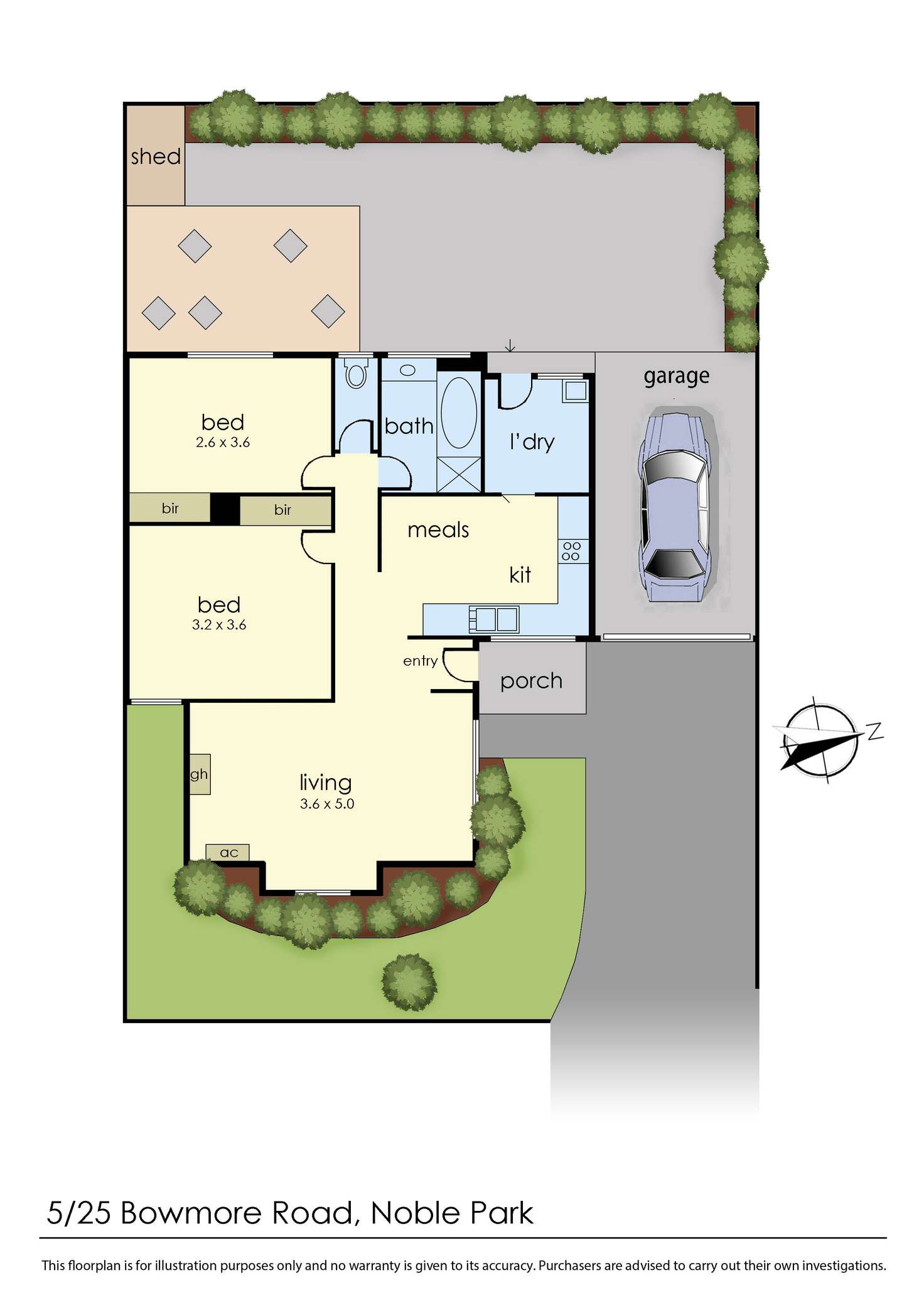 Floorplan of Homely unit listing, 5/25 Bowmore Road, Noble Park VIC 3174