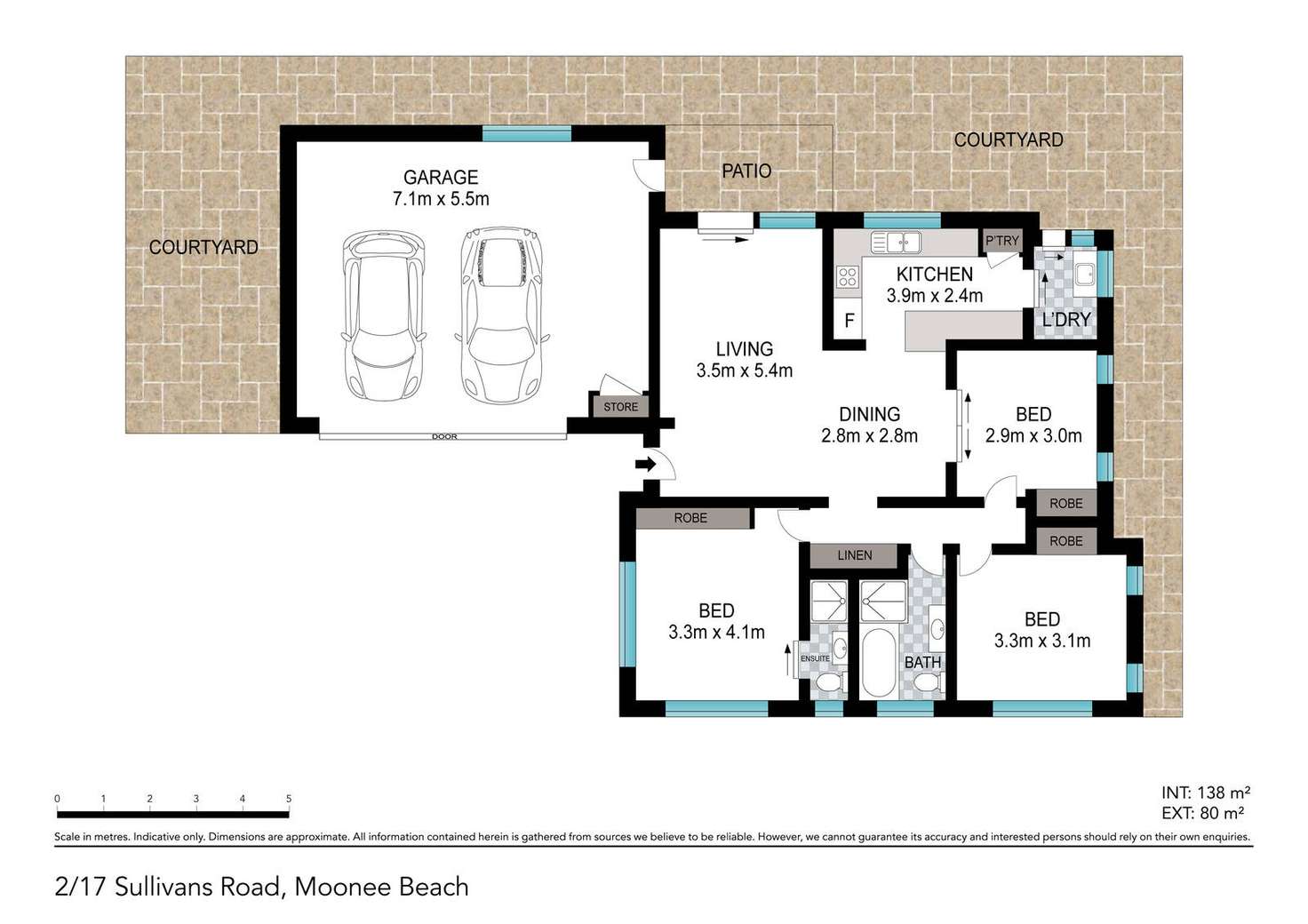 Floorplan of Homely villa listing, 2/17 Sullivans Road, Moonee Beach NSW 2450