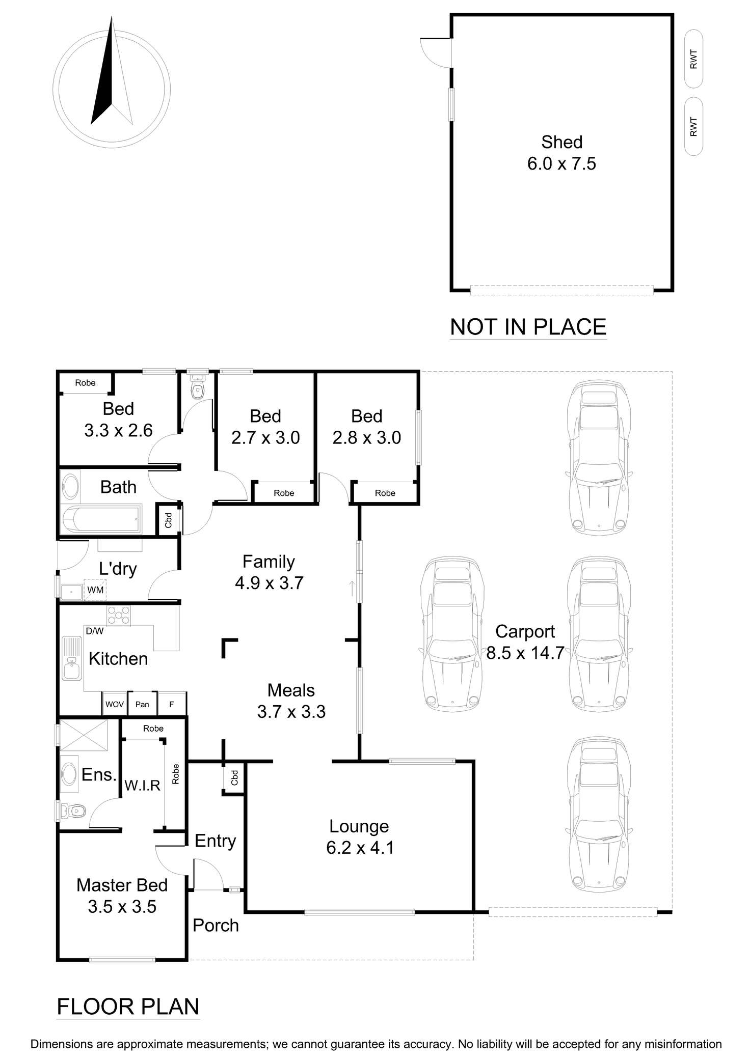 Floorplan of Homely house listing, 14 Brennan Drive, Wantirna South VIC 3152
