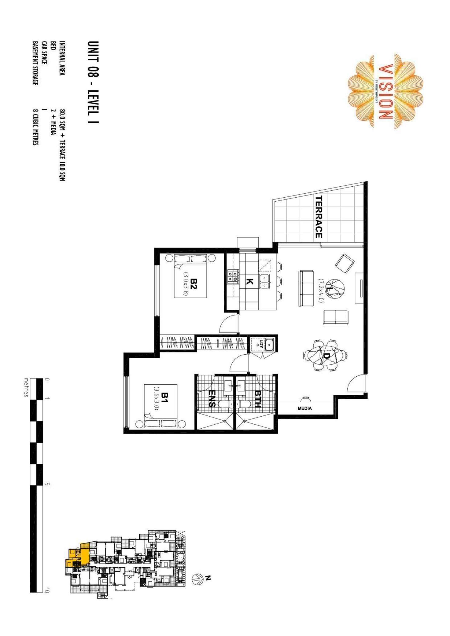 Floorplan of Homely apartment listing, 101/1-3 Pretoria Parade, Hornsby NSW 2077