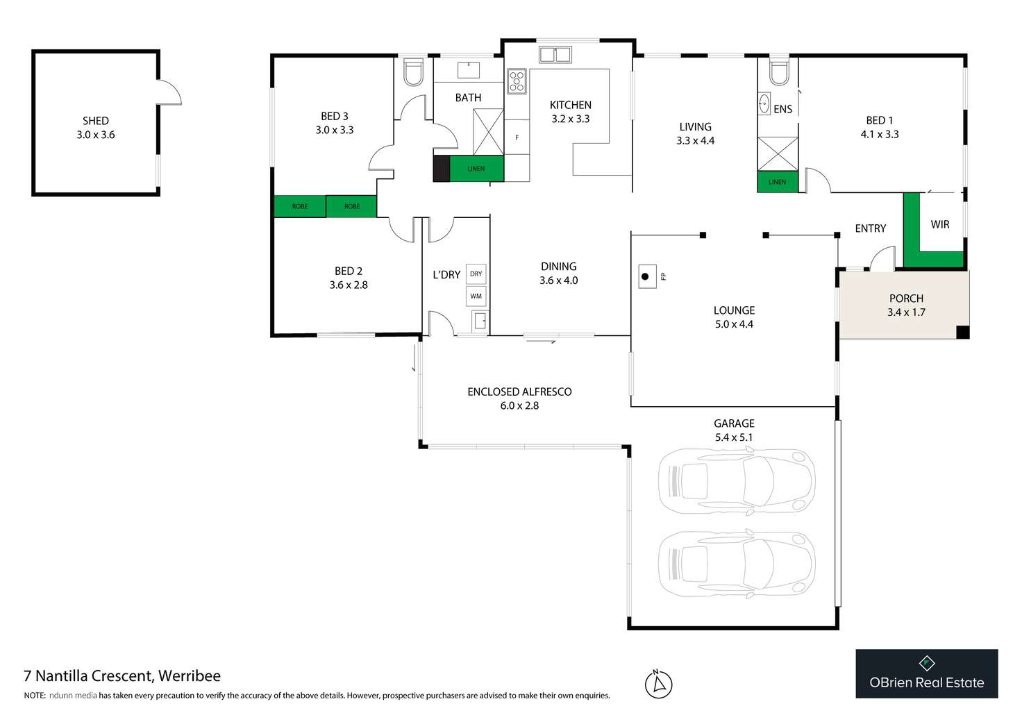 Floorplan of Homely house listing, 7 Nantilla Crescent, Werribee VIC 3030