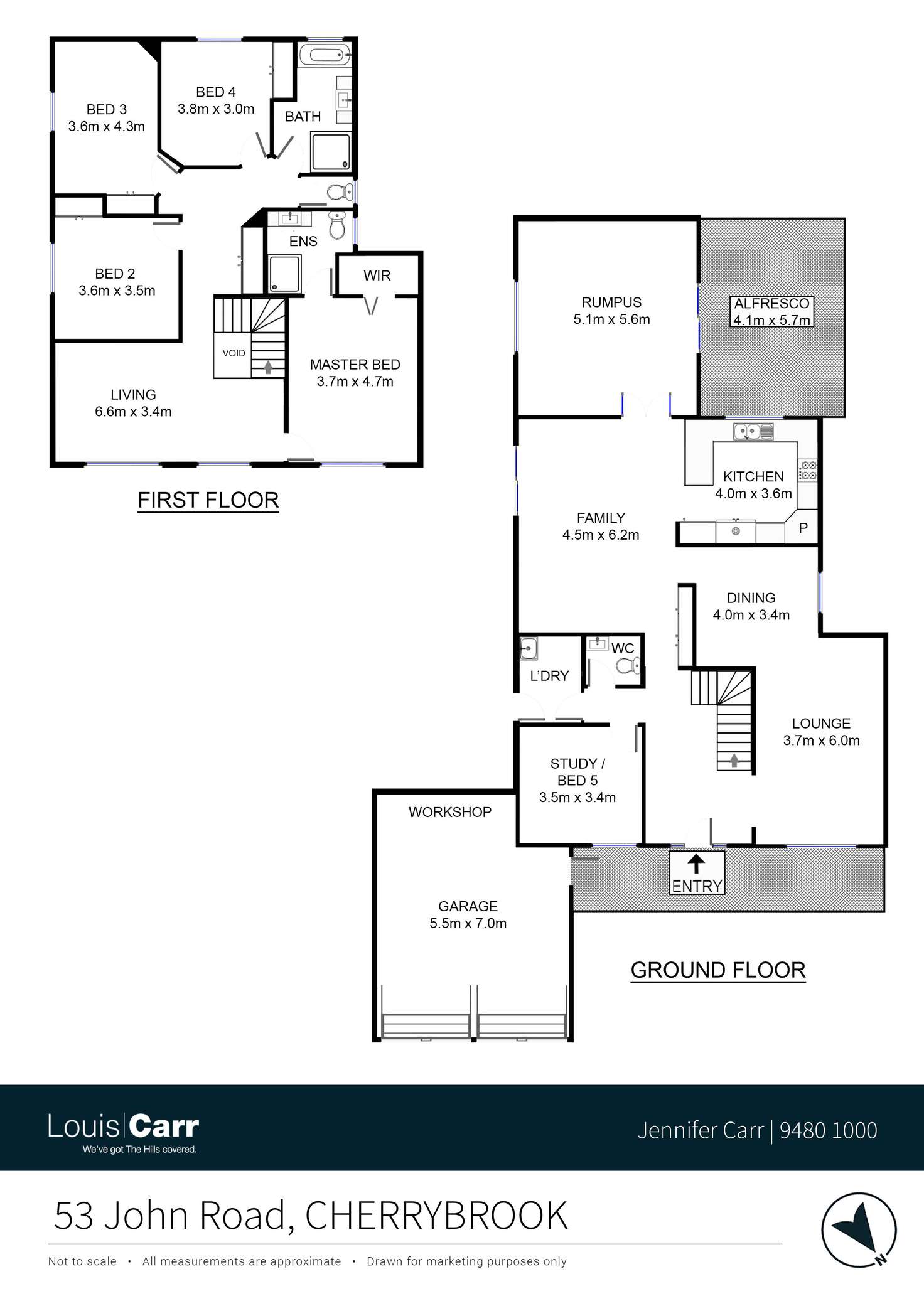 Floorplan of Homely house listing, 53 John Road, Cherrybrook NSW 2126