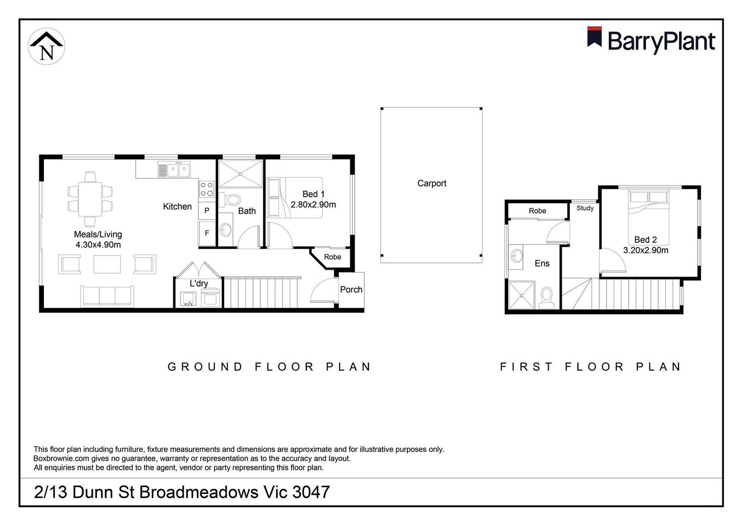 Floorplan of Homely house listing, 3/13 Dunn Street, Broadmeadows VIC 3047