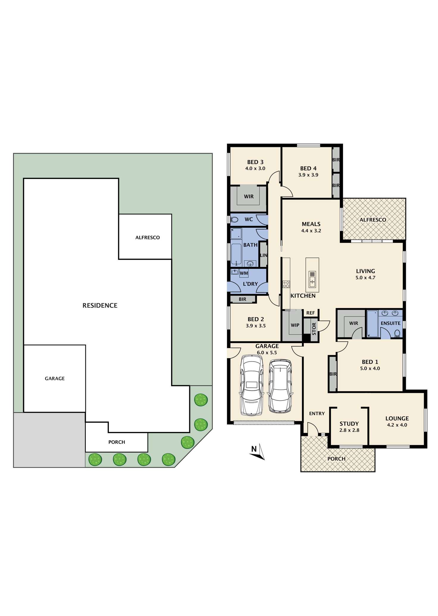 Floorplan of Homely house listing, 42 Serenity Way, Craigieburn VIC 3064
