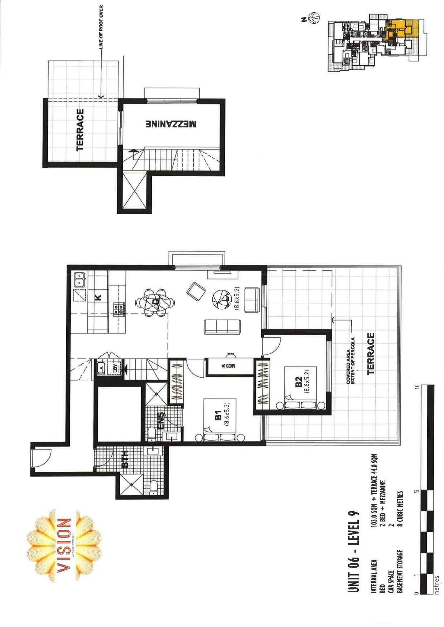 Floorplan of Homely apartment listing, 906/1-3 Pretoria Parade, Hornsby NSW 2077