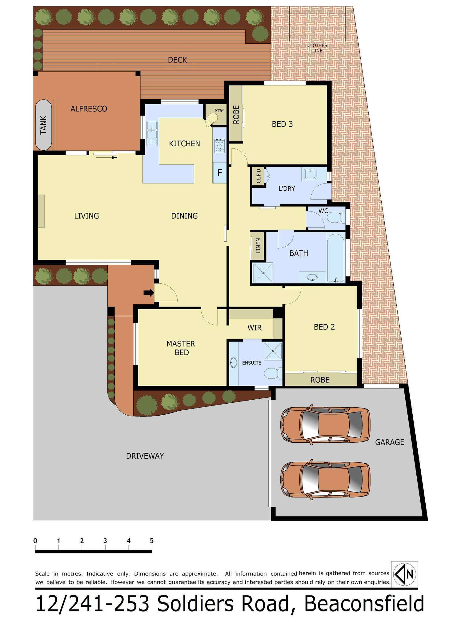 Floorplan of Homely townhouse listing, 12/241 Soldiers Road, Beaconsfield VIC 3807