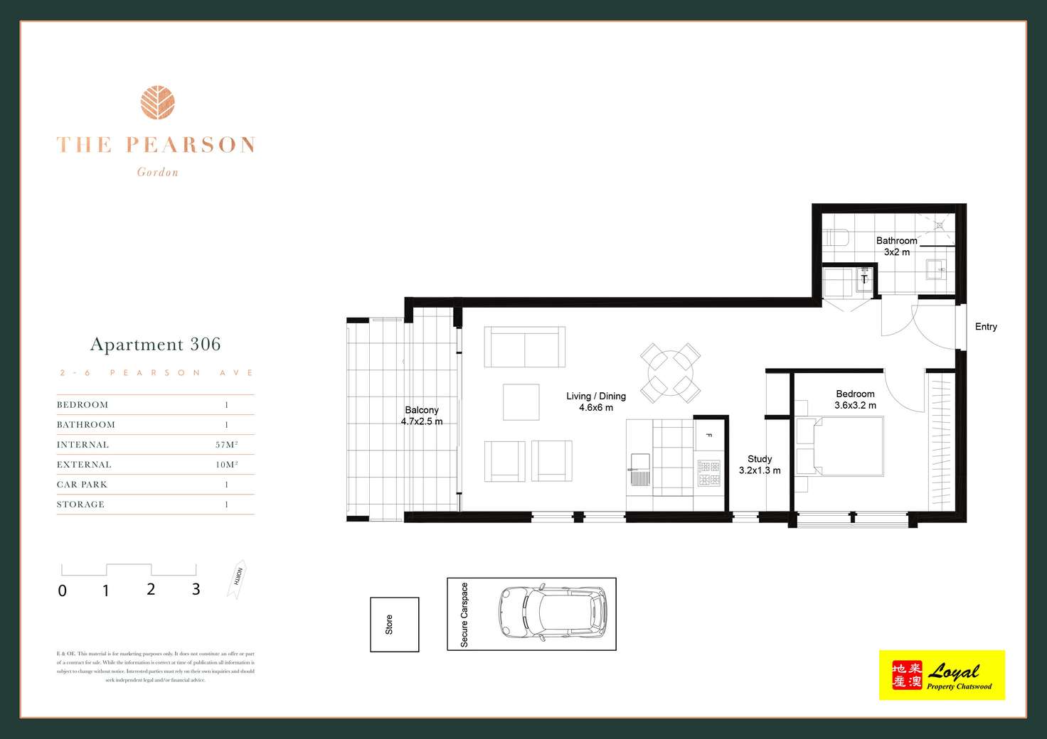 Floorplan of Homely apartment listing, G01/2-6 Pearson Avenue, Gordon NSW 2072