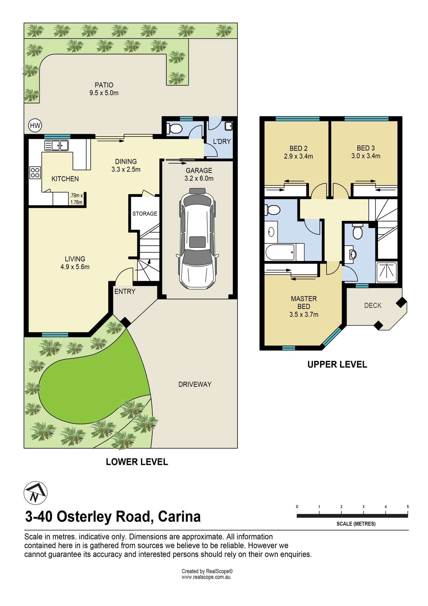 Floorplan of Homely townhouse listing, 3/40 Osterley Road, Carina Heights QLD 4152