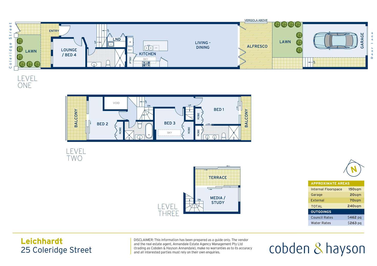 Floorplan of Homely house listing, 25 Coleridge Street, Leichhardt NSW 2040