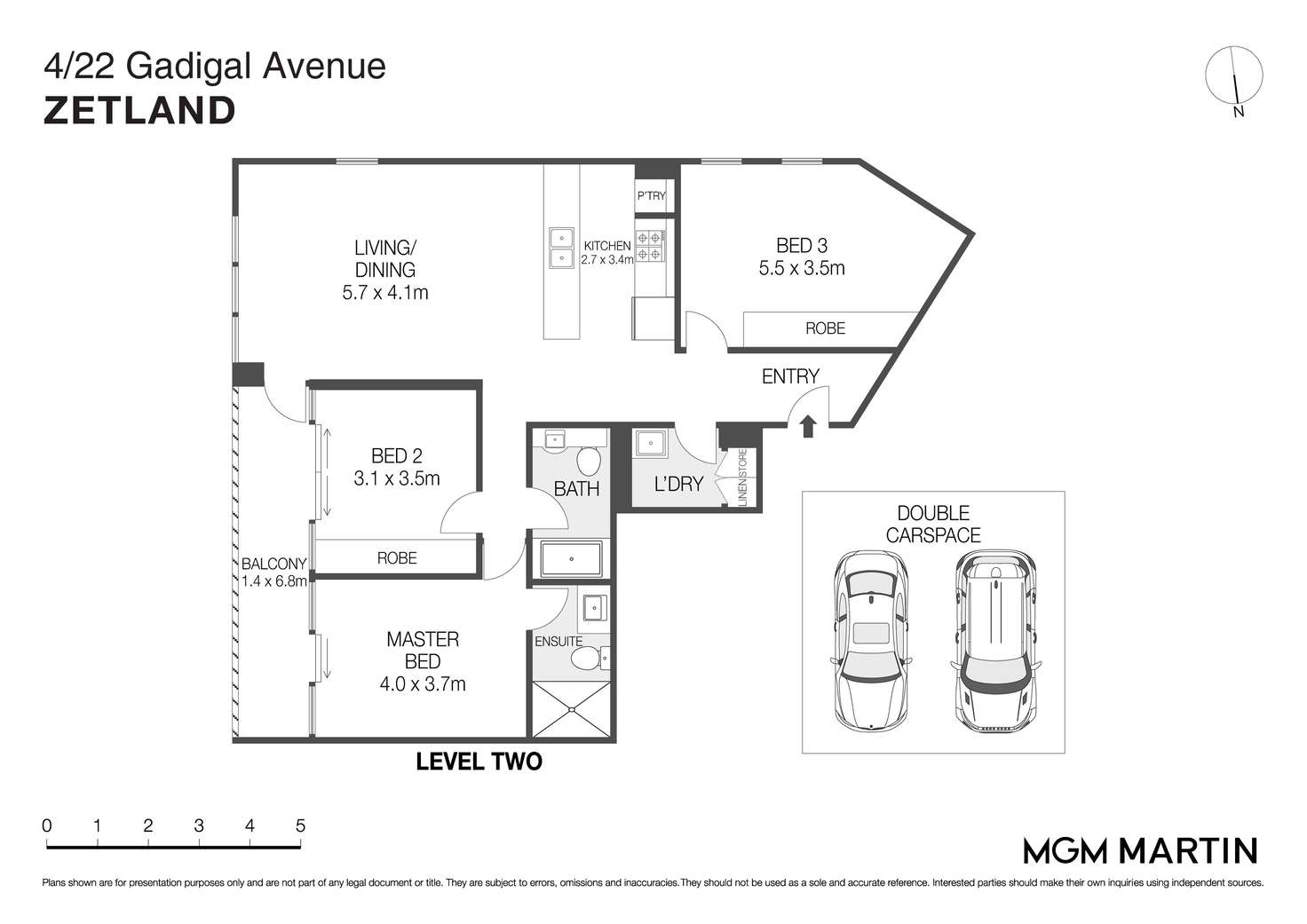 Floorplan of Homely apartment listing, 4/22 Gadigal Avenue, Zetland NSW 2017