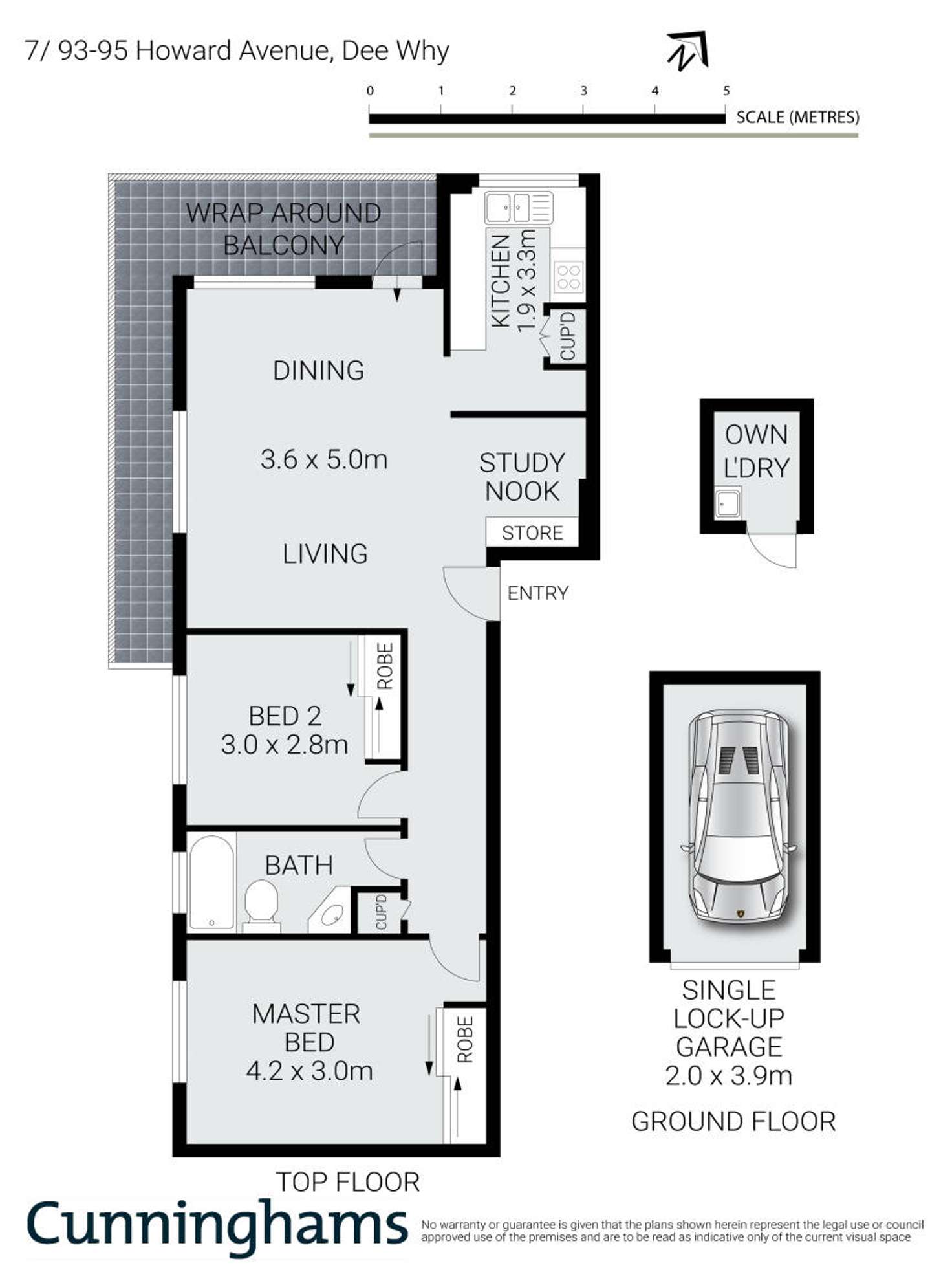 Floorplan of Homely unit listing, 7/93 Howard Avenue, Dee Why NSW 2099