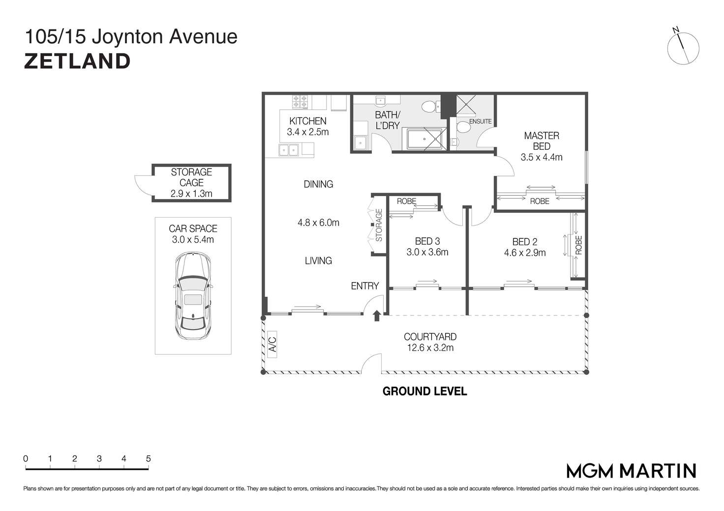 Floorplan of Homely apartment listing, 105/15 Joynton Avenue, Zetland NSW 2017