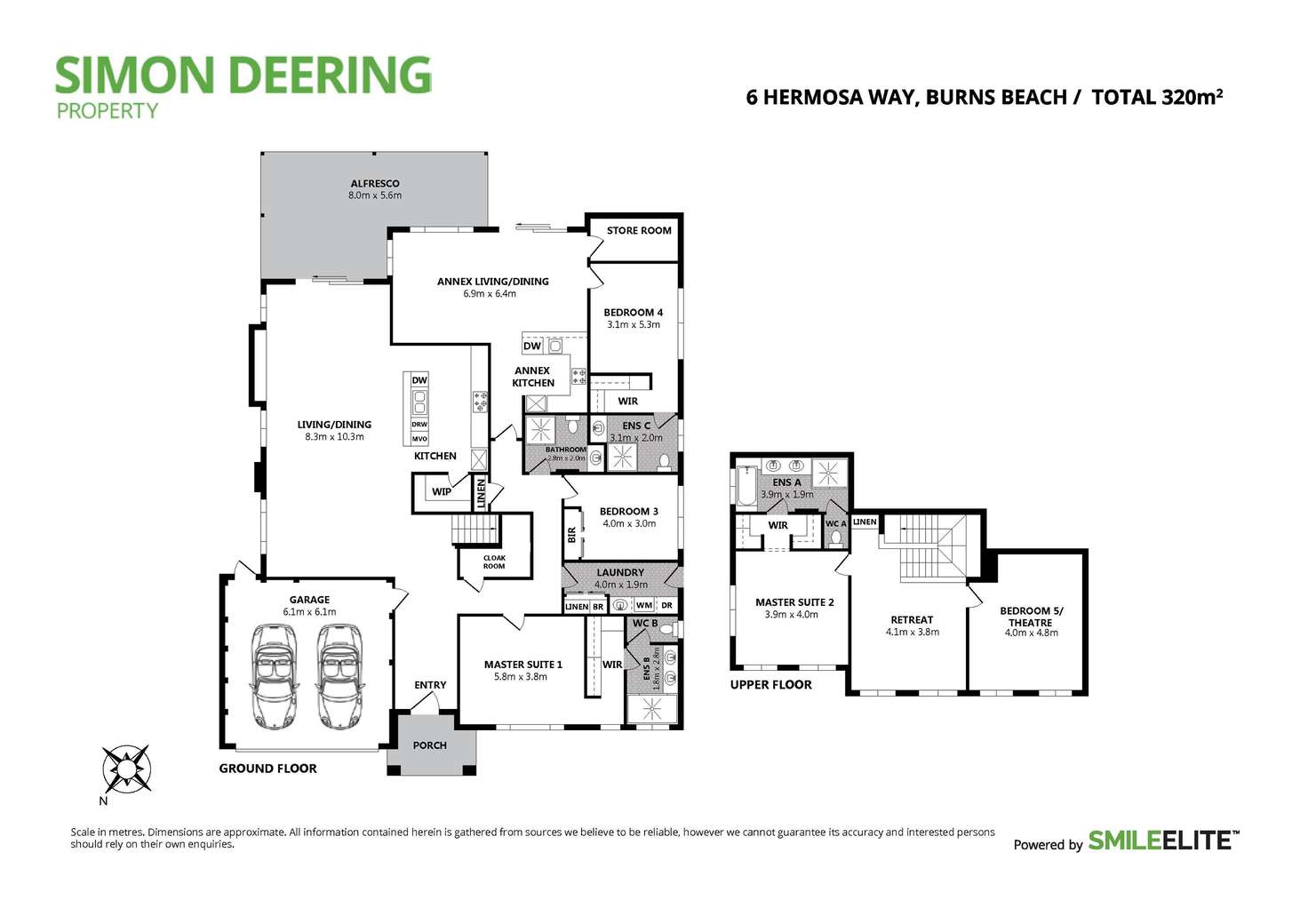 Floorplan of Homely house listing, 6 Hermosa Way, Burns Beach WA 6028