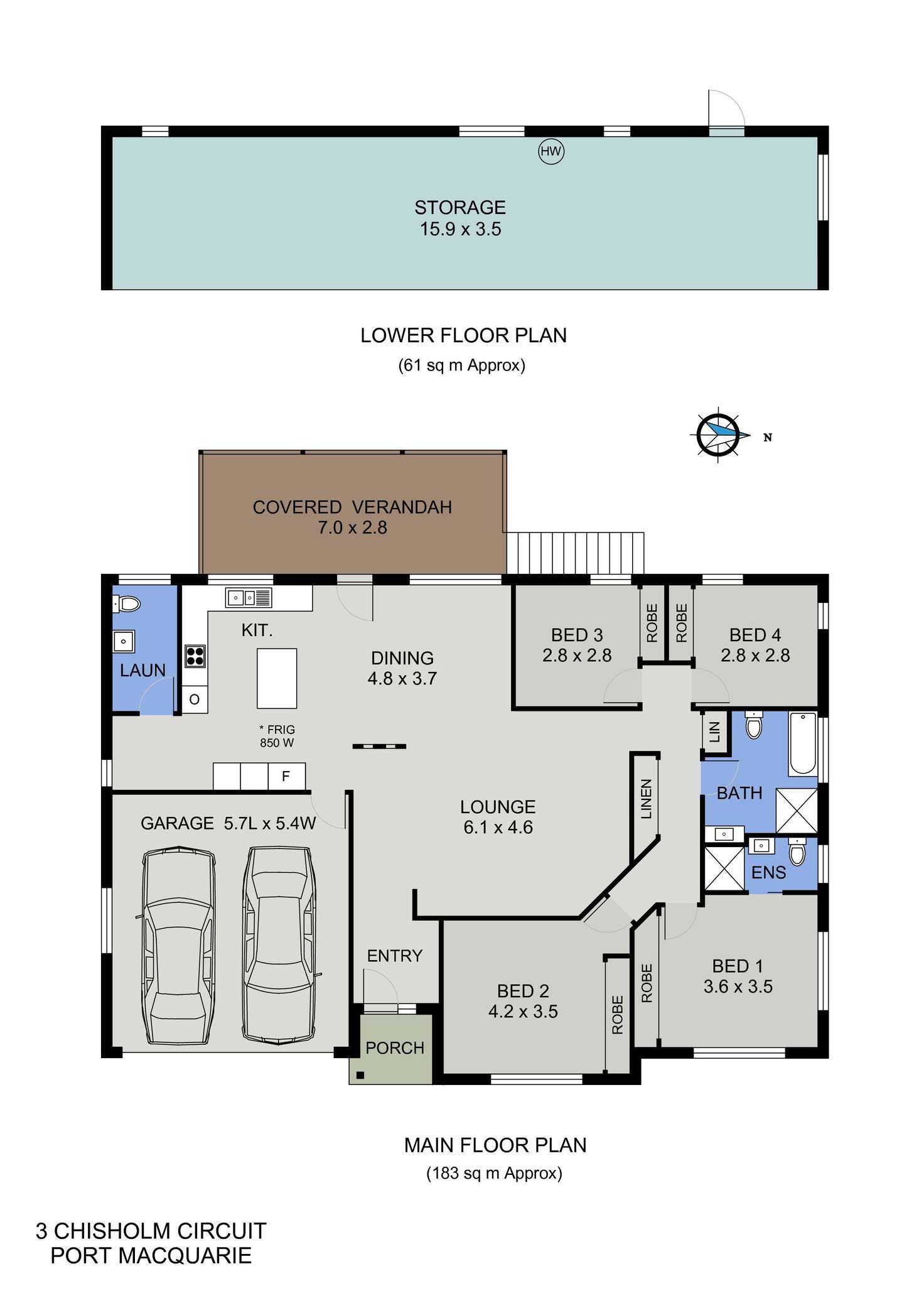 Floorplan of Homely house listing, 3 Chisholm Circuit, Port Macquarie NSW 2444