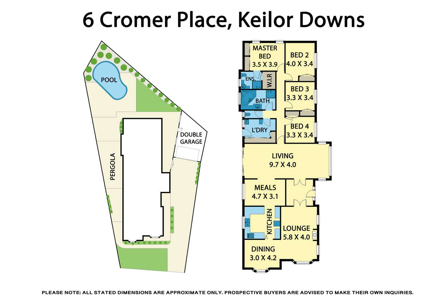 Floorplan of Homely house listing, 6 Cromer Place, Keilor Downs VIC 3038