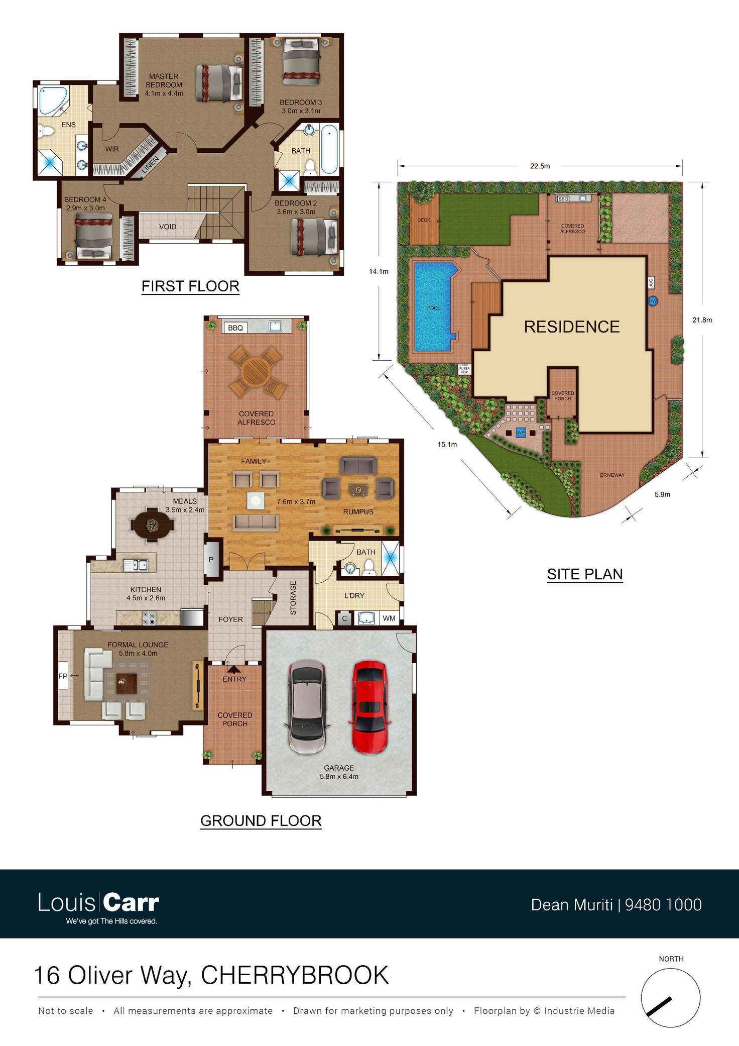 Floorplan of Homely house listing, 16 Oliver Way, Cherrybrook NSW 2126