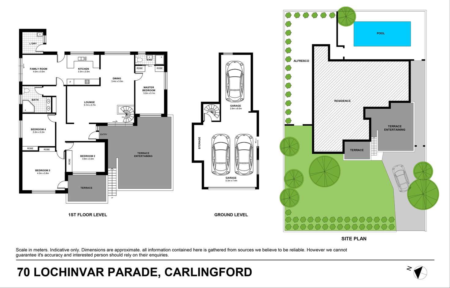 Floorplan of Homely house listing, 70 Lochinvar Parade, Carlingford NSW 2118