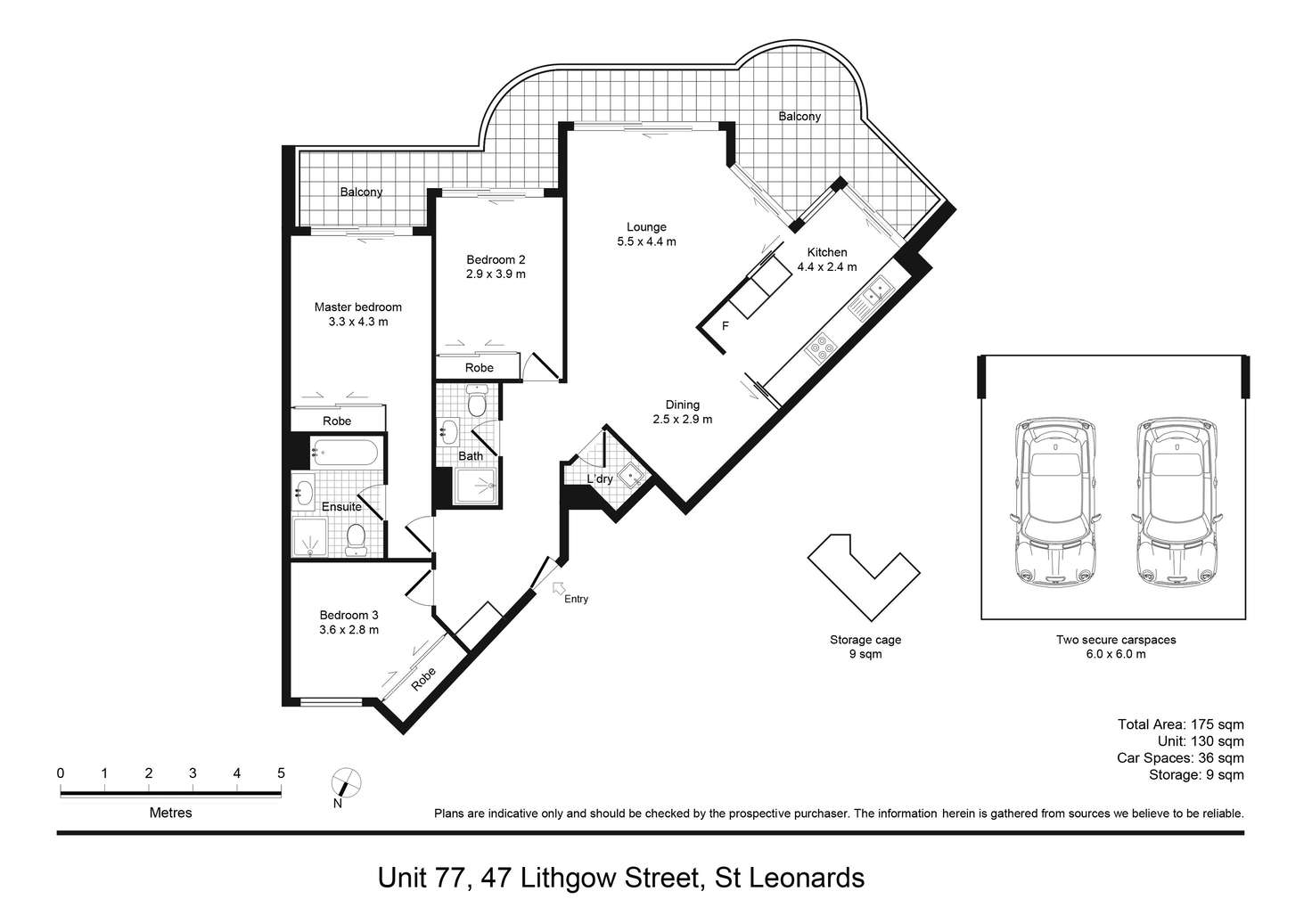 Floorplan of Homely apartment listing, 77/47 Lithgow Street, St Leonards NSW 2065
