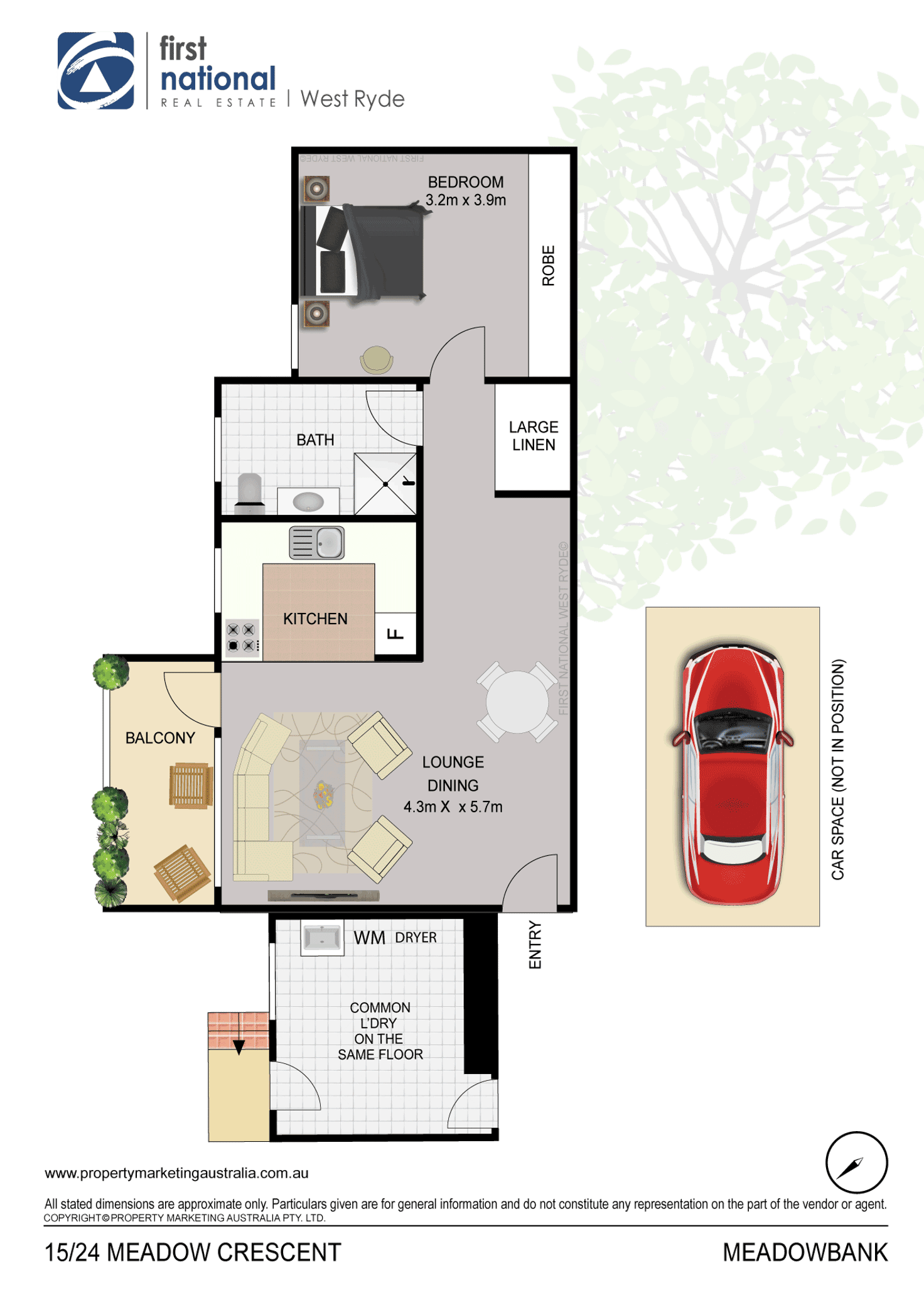 Floorplan of Homely apartment listing, 15/24 Meadow Crescent, Meadowbank NSW 2114