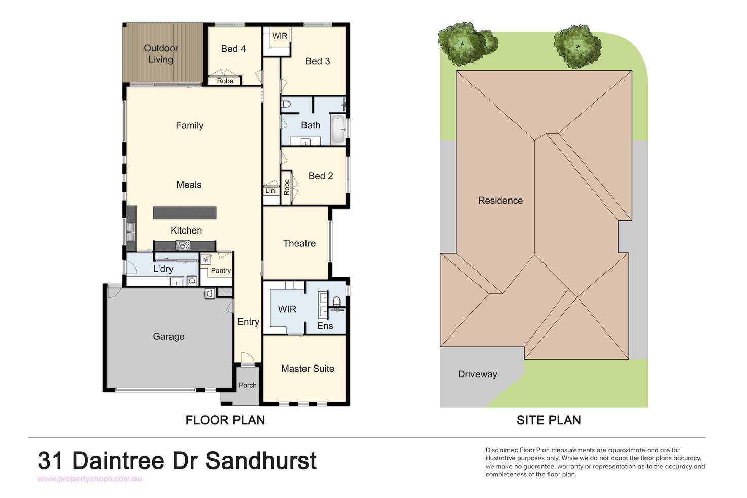 Floorplan of Homely house listing, 31 Daintree Drive, Sandhurst VIC 3977