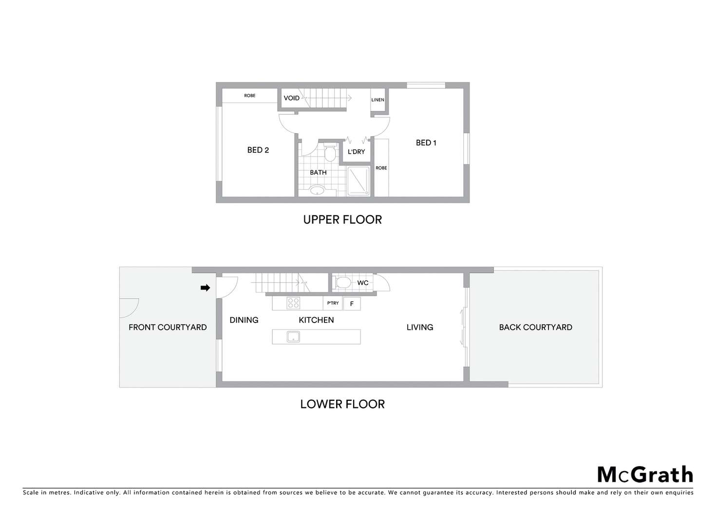 Floorplan of Homely townhouse listing, 2/86 Mawson Drive, Mawson ACT 2607