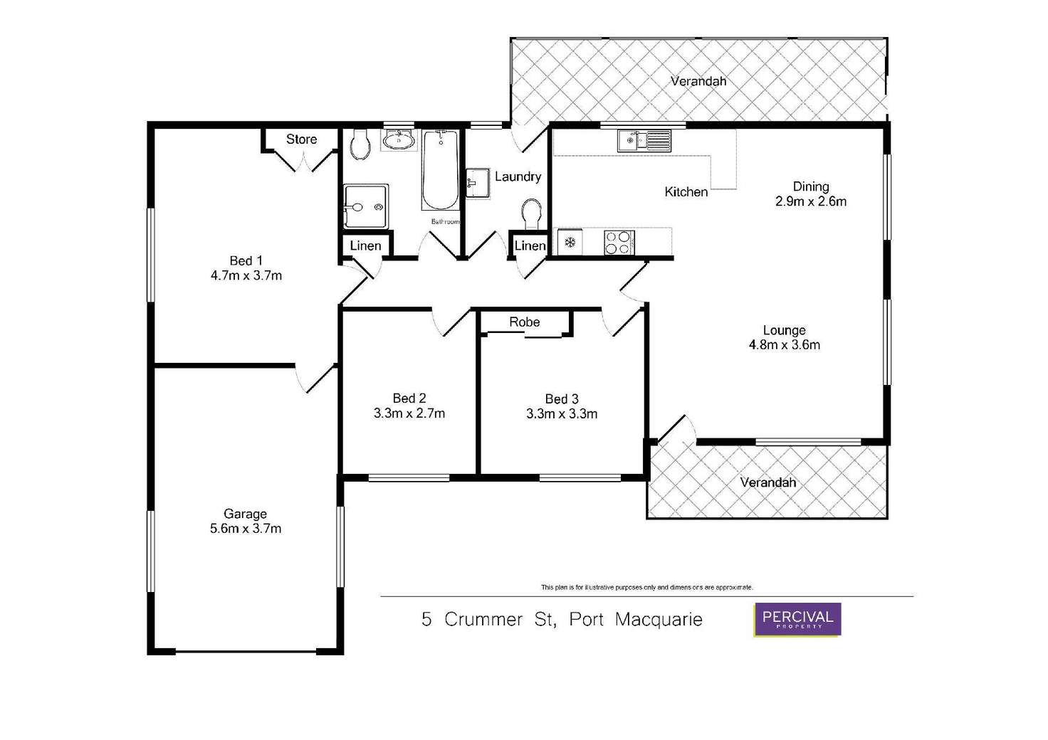 Floorplan of Homely house listing, 5 Crummer Street, Port Macquarie NSW 2444