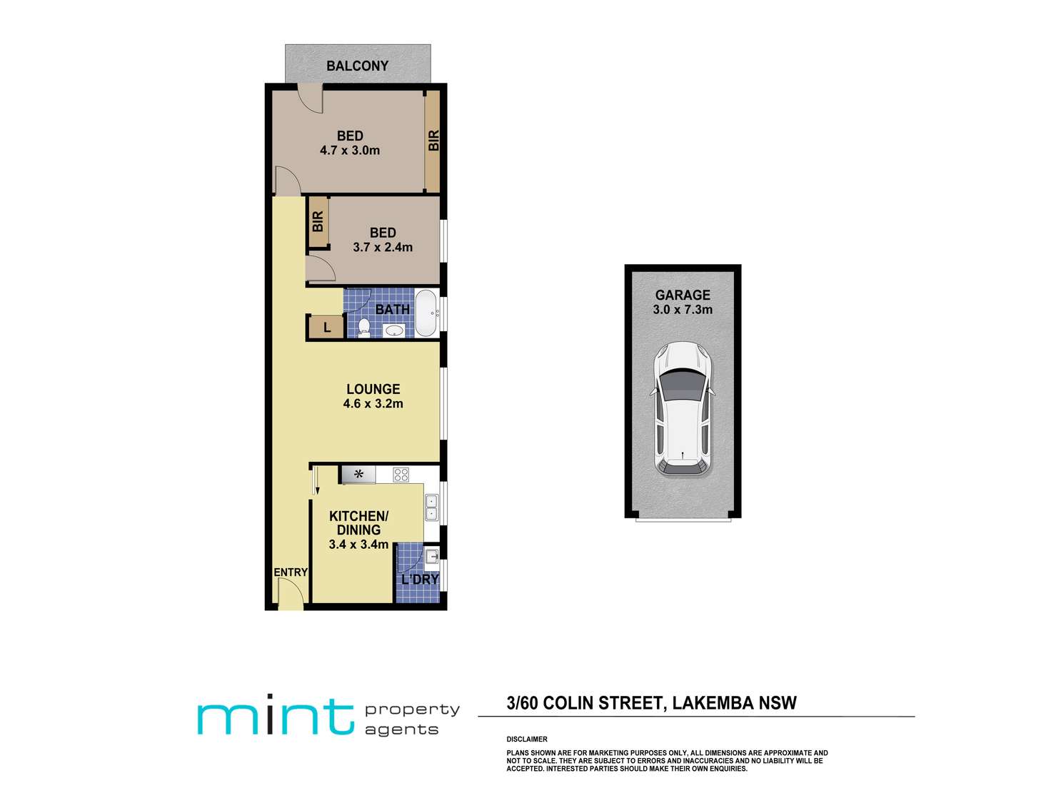 Floorplan of Homely unit listing, 3/60 Colin Street, Lakemba NSW 2195