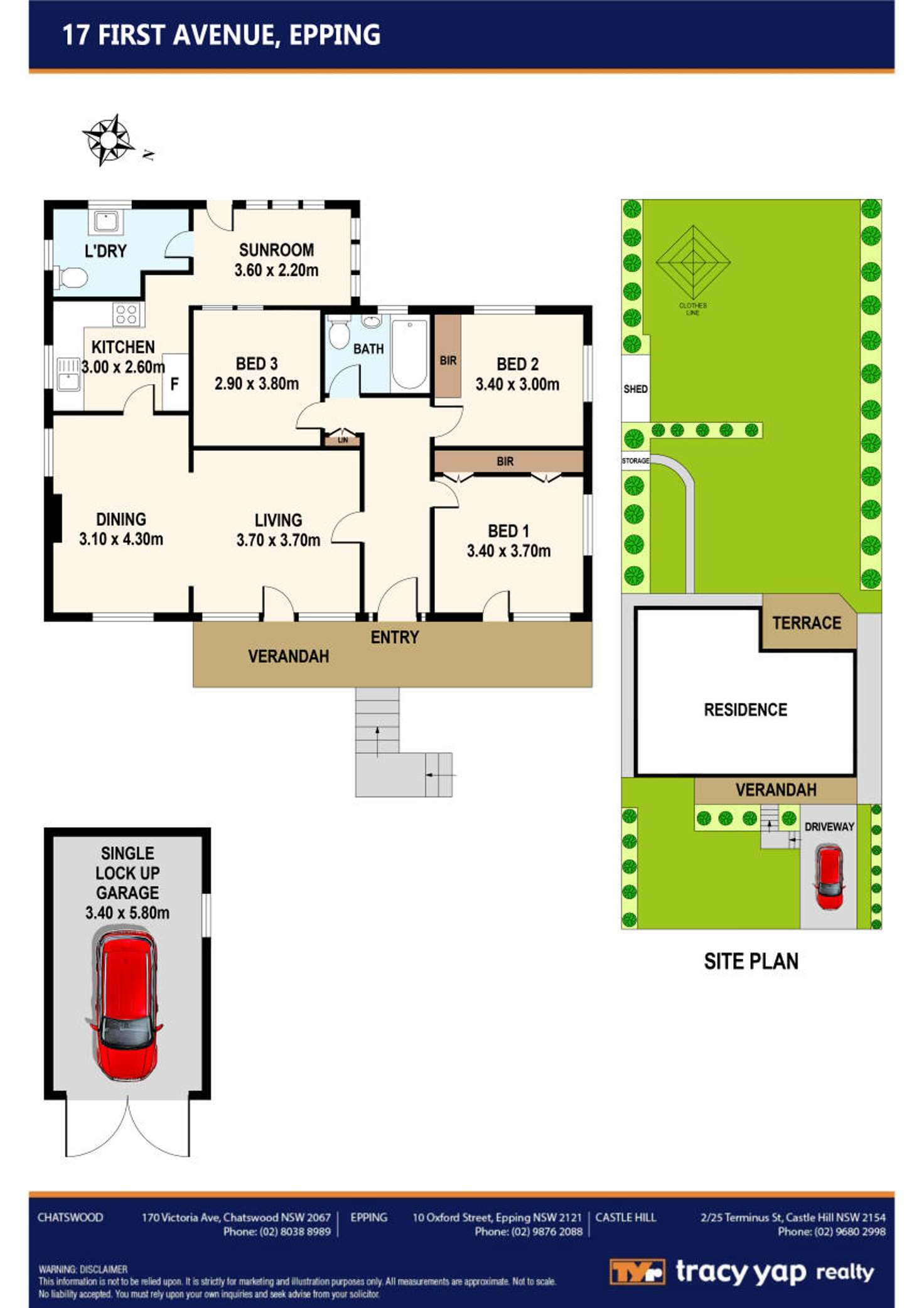 Floorplan of Homely house listing, 17 First Avenue, Epping NSW 2121