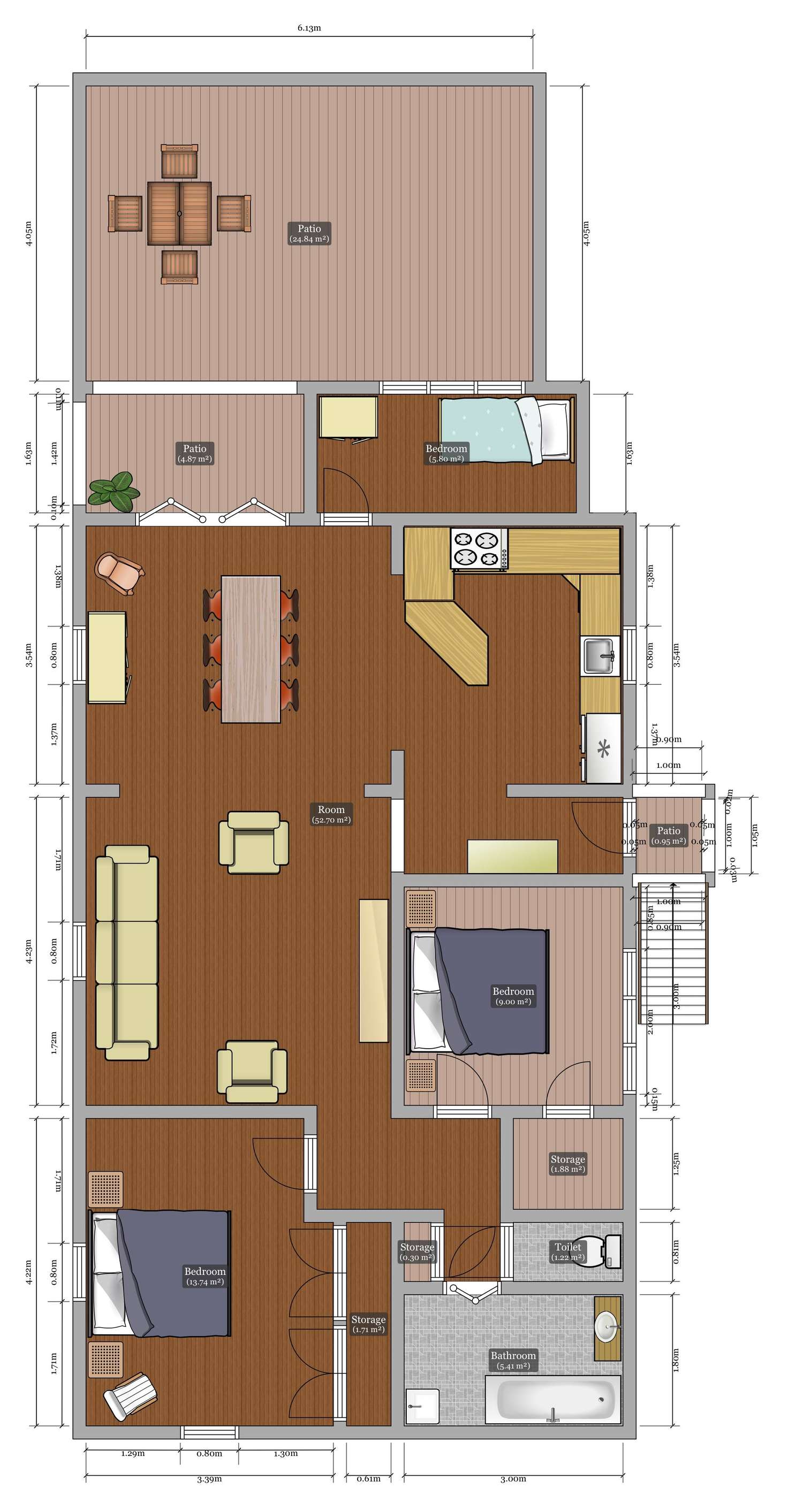 Floorplan of Homely house listing, 87 Haylock Street, Wynnum QLD 4178