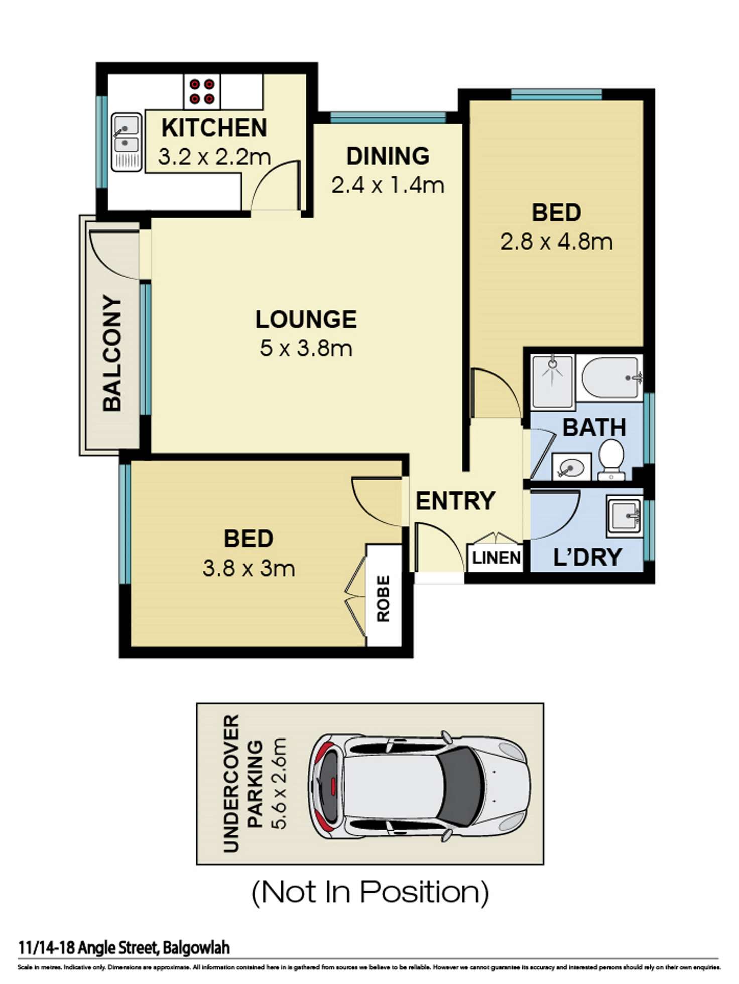 Floorplan of Homely apartment listing, 11/14-18 Angle Street, Balgowlah NSW 2093