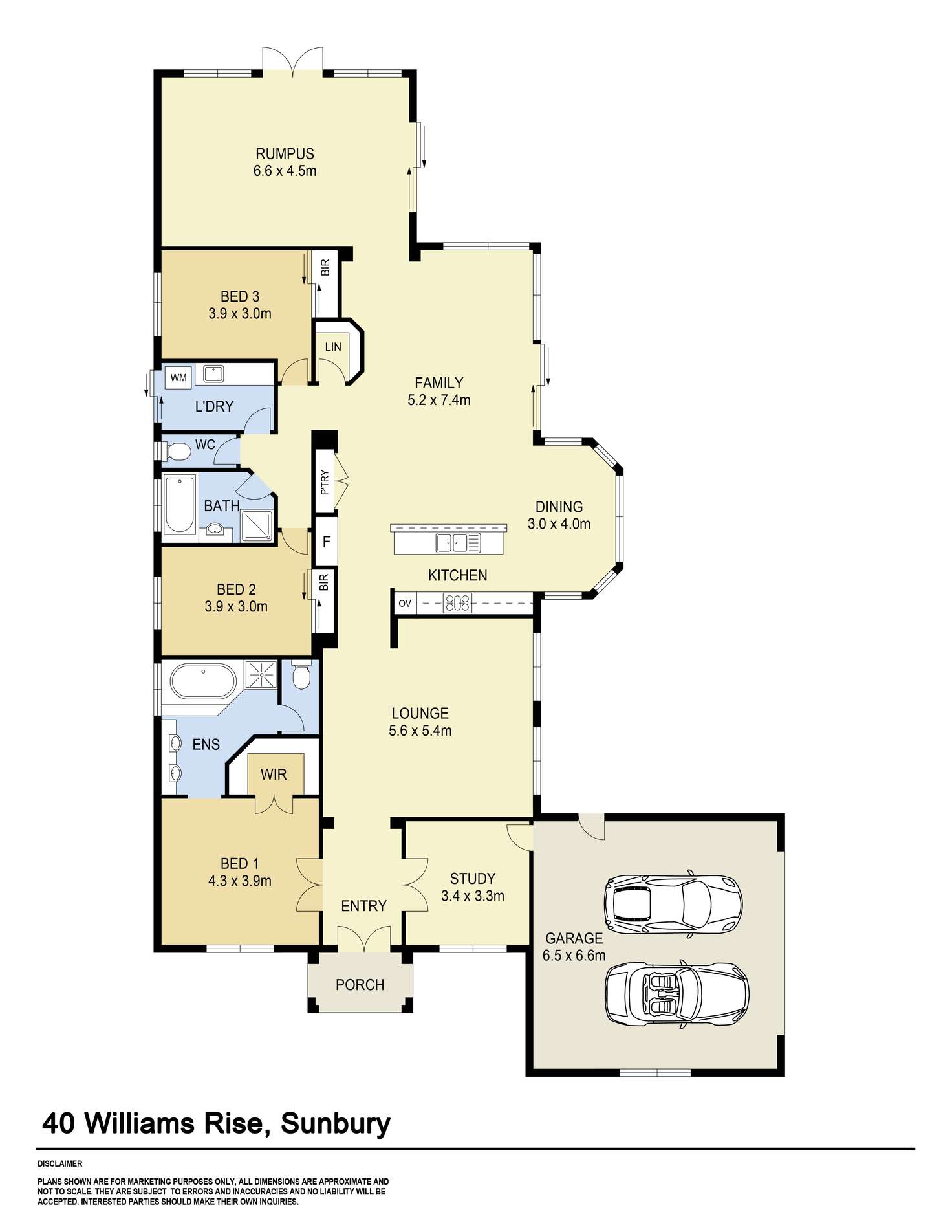 Floorplan of Homely house listing, 40 Williams Rise, Sunbury VIC 3429