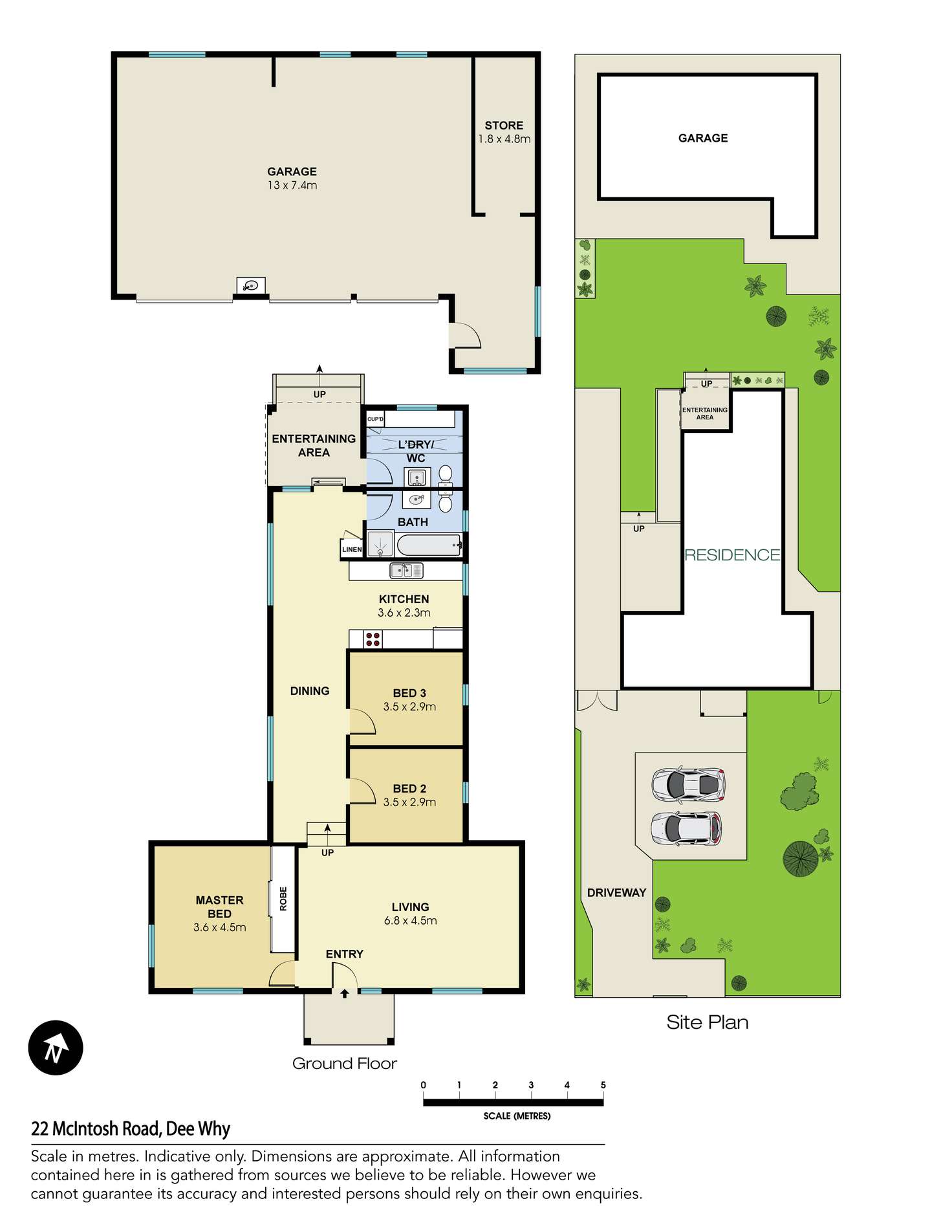 Floorplan of Homely house listing, 22 McIntosh Road, Dee Why NSW 2099