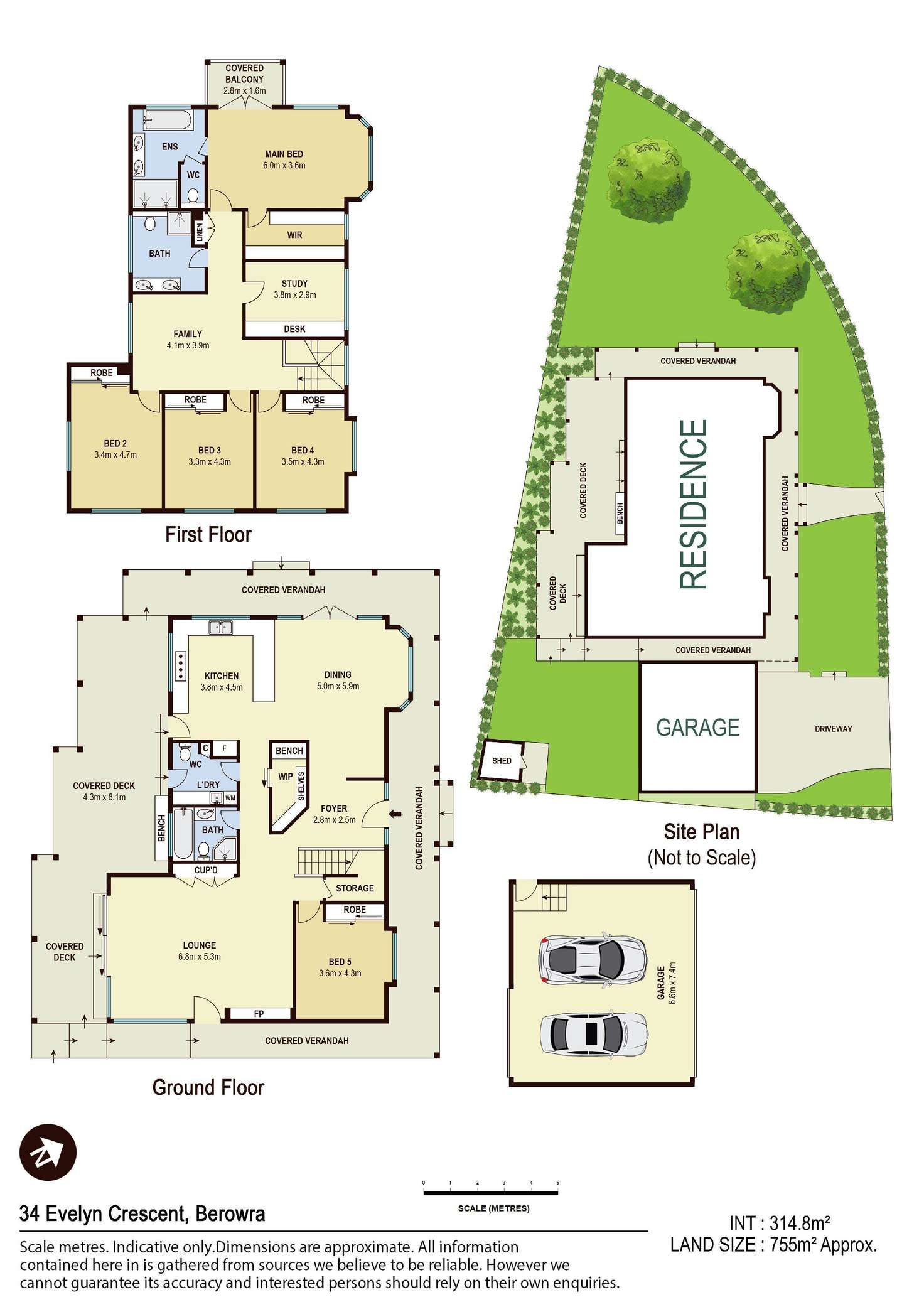 Floorplan of Homely house listing, 34 Evelyn Crescent, Berowra Heights NSW 2082