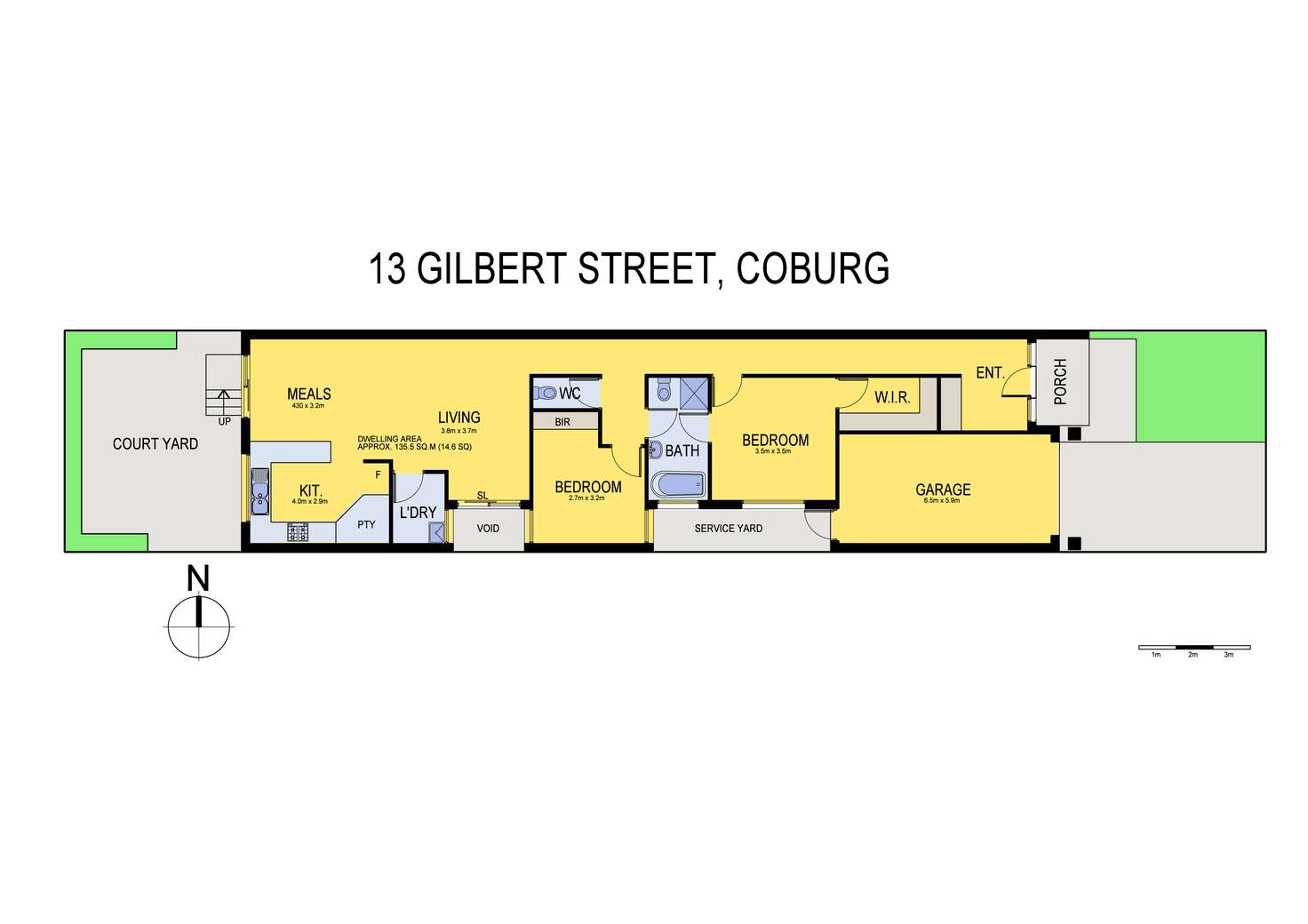 Floorplan of Homely house listing, 13 Gilbert Street, Coburg VIC 3058