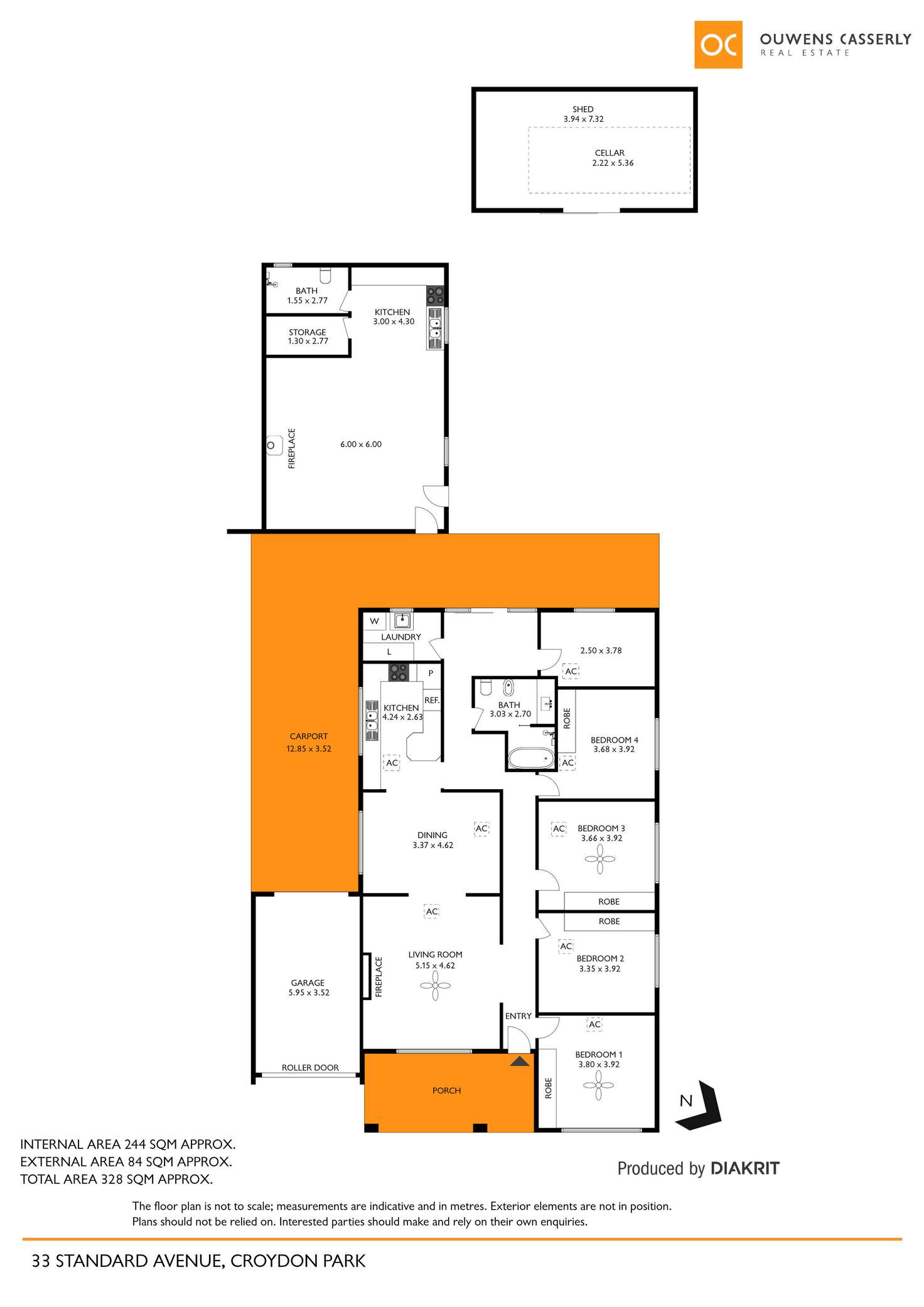Floorplan of Homely house listing, 33 Standard Avenue, Croydon Park SA 5008