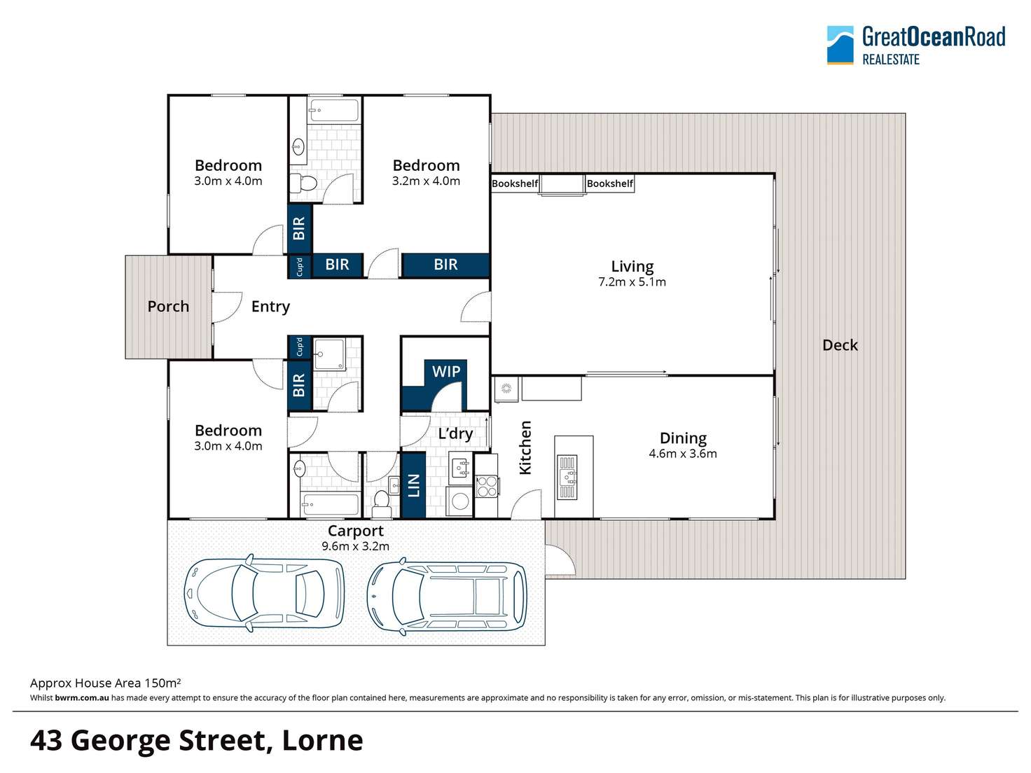 Floorplan of Homely house listing, 43 George Street, Lorne VIC 3232