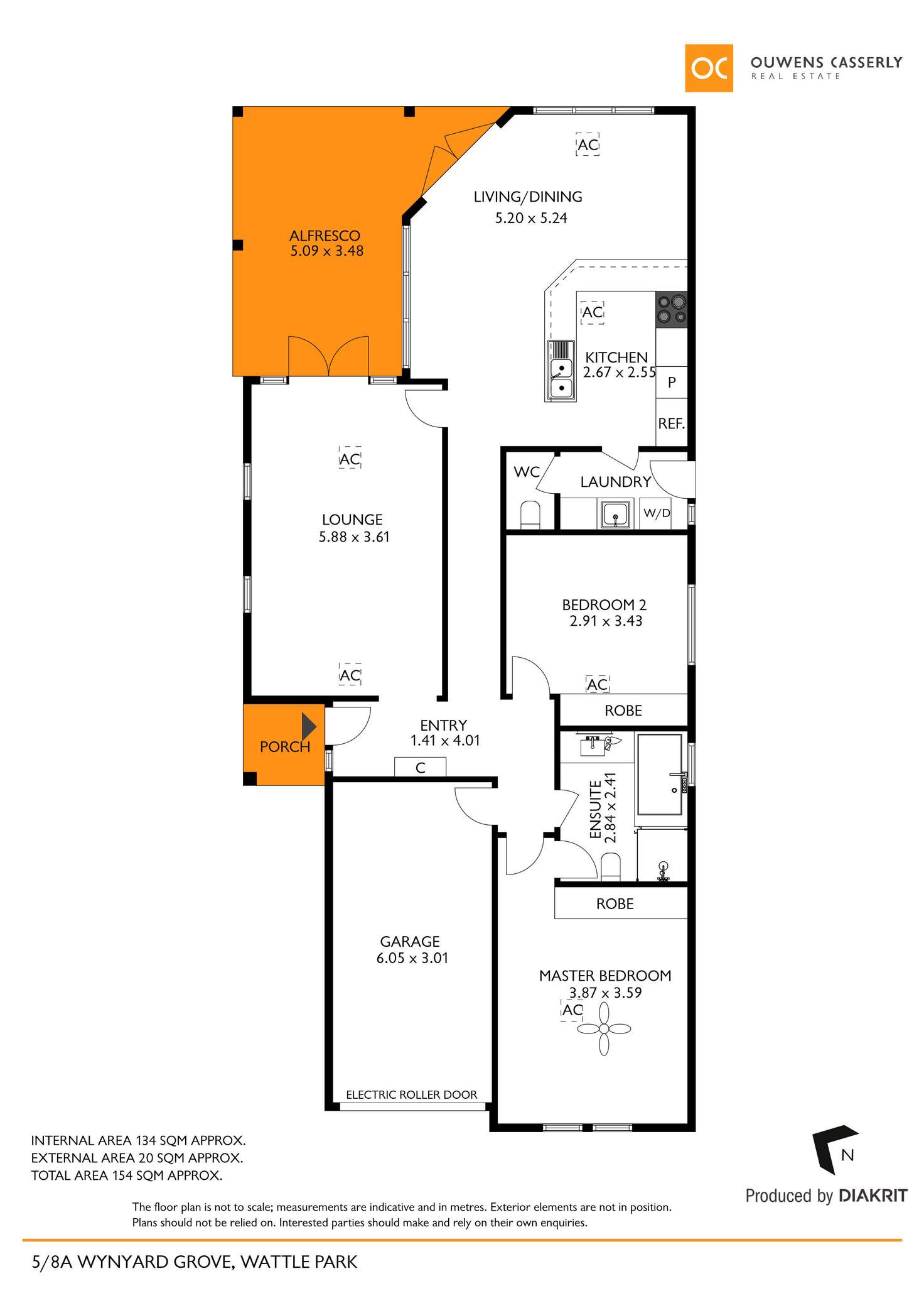 Floorplan of Homely house listing, 5/8A Wynyard Grove, Wattle Park SA 5066