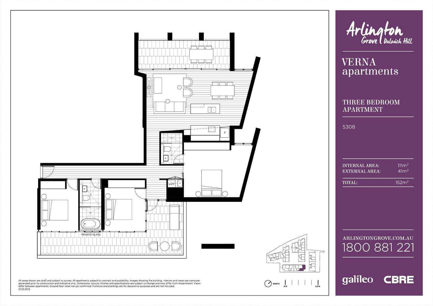 Floorplan of Homely apartment listing, 5308/6 Grove Street, Dulwich Hill NSW 2203