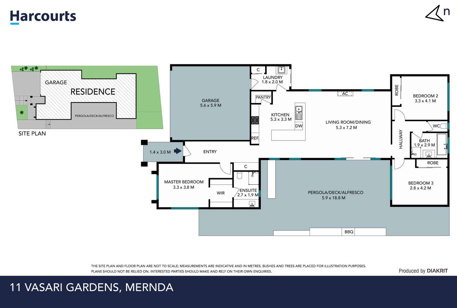 Floorplan of Homely house listing, 11 Vasari Gardens, Mernda VIC 3754