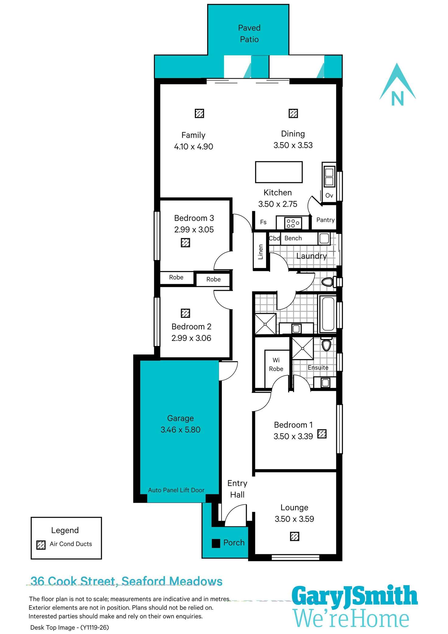 Floorplan of Homely house listing, 36 Cook Street, Seaford Meadows SA 5169