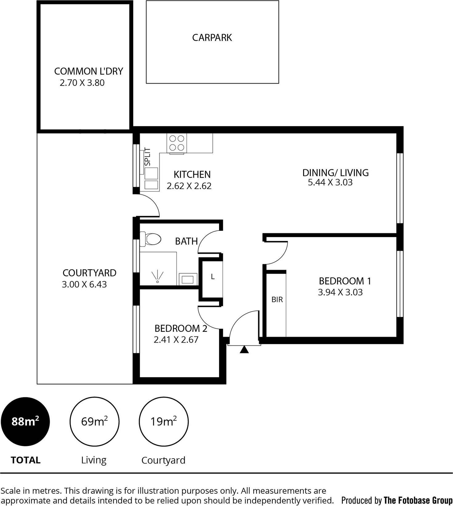 Floorplan of Homely unit listing, 4/52 North Esplanade, Glenelg North SA 5045