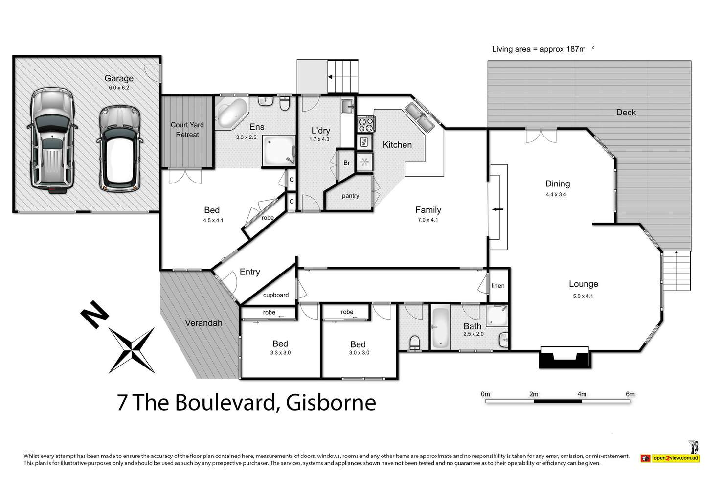Floorplan of Homely house listing, 7 The Boulevard, Gisborne VIC 3437